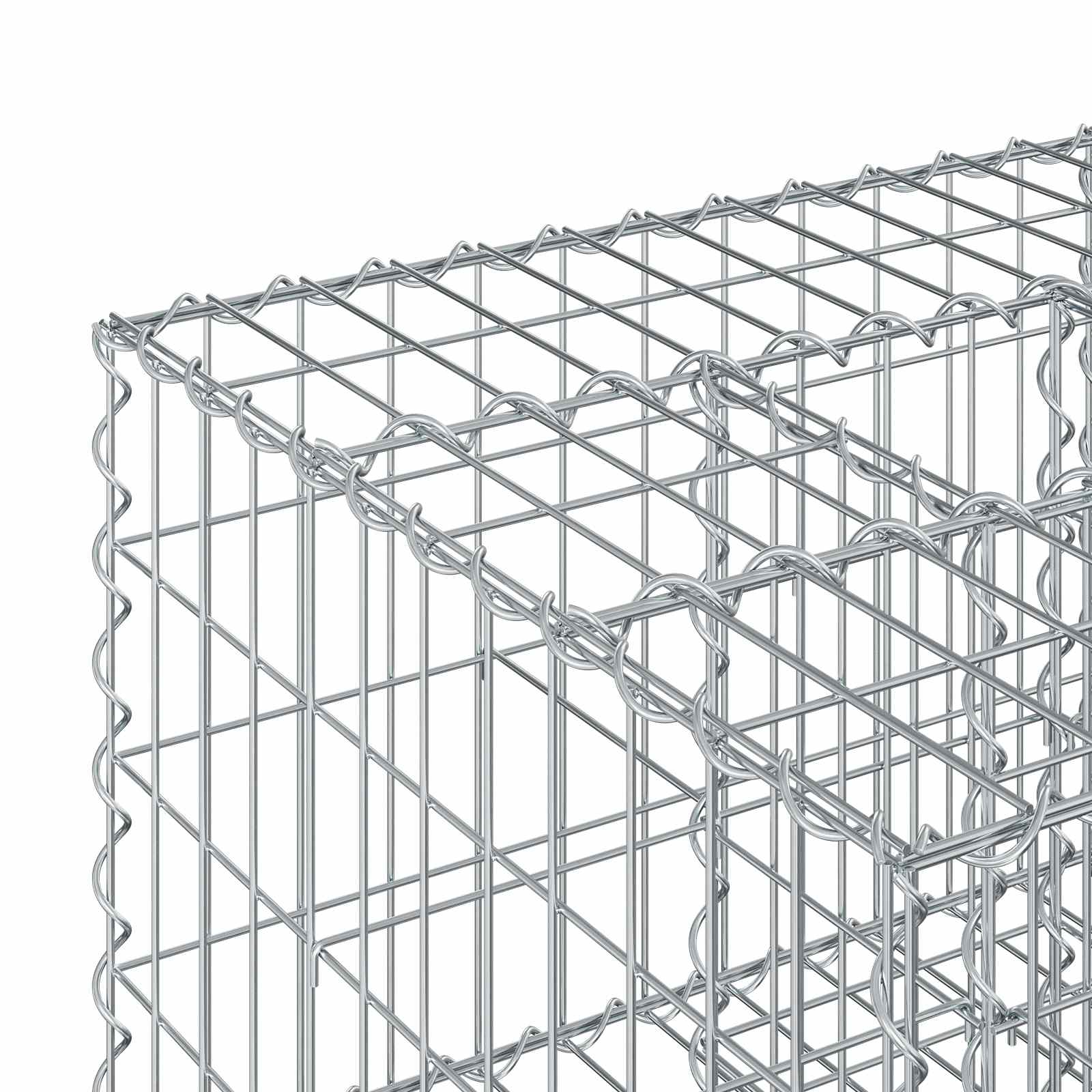 Gabion Kohotettu Peti Hopea