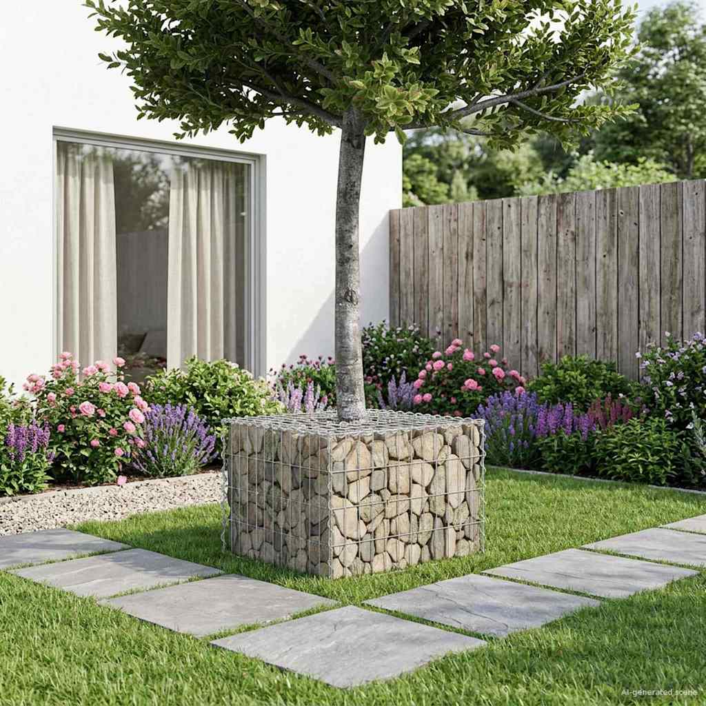 Gabion Kohotettu Peti Hopea