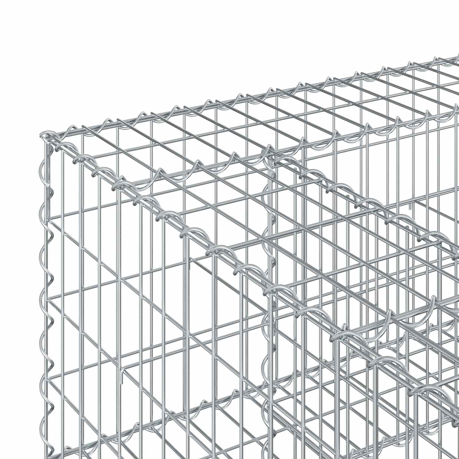 Gabion Kohotettu Peti Hopea