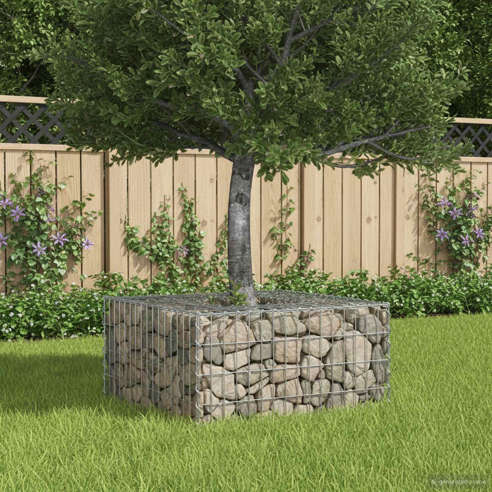 Gabion Kohotettu Peti Hopea