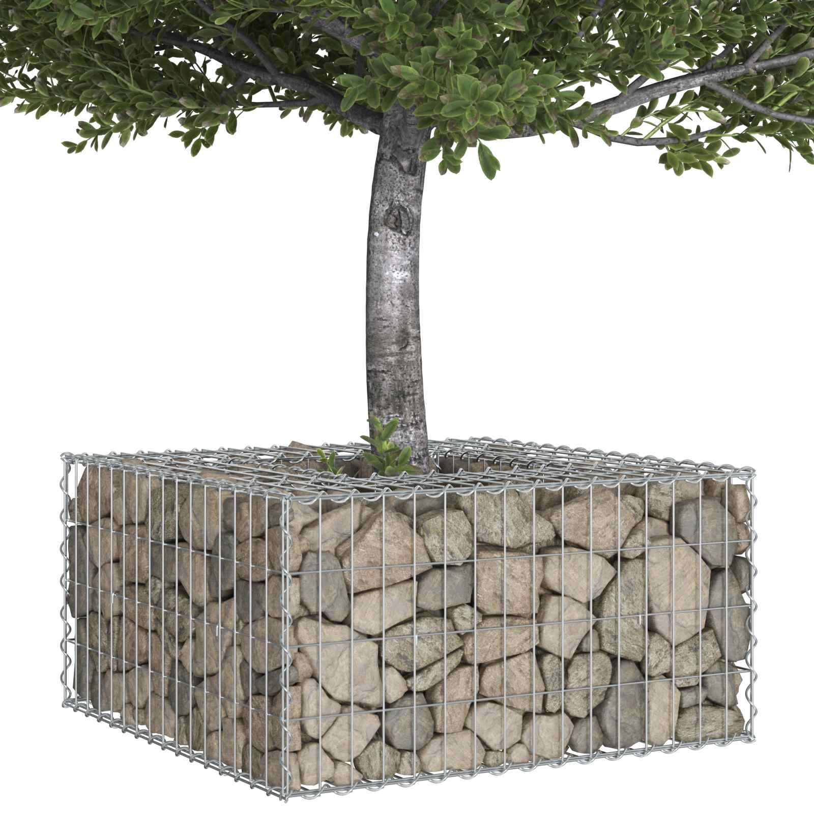 Gabion Kohotettu Peti Hopea
