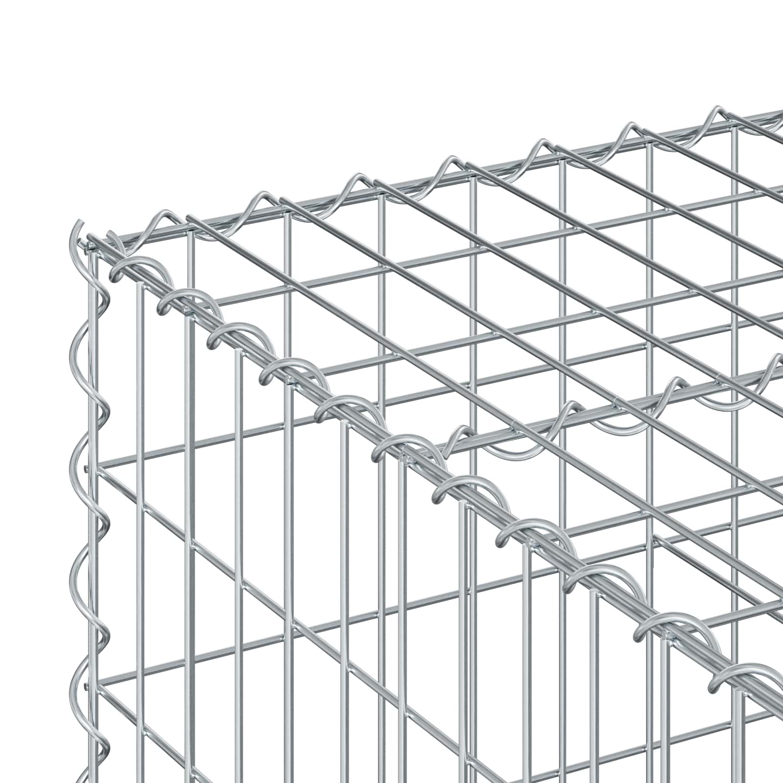 Gabion Kohotettu Peti Hopea
