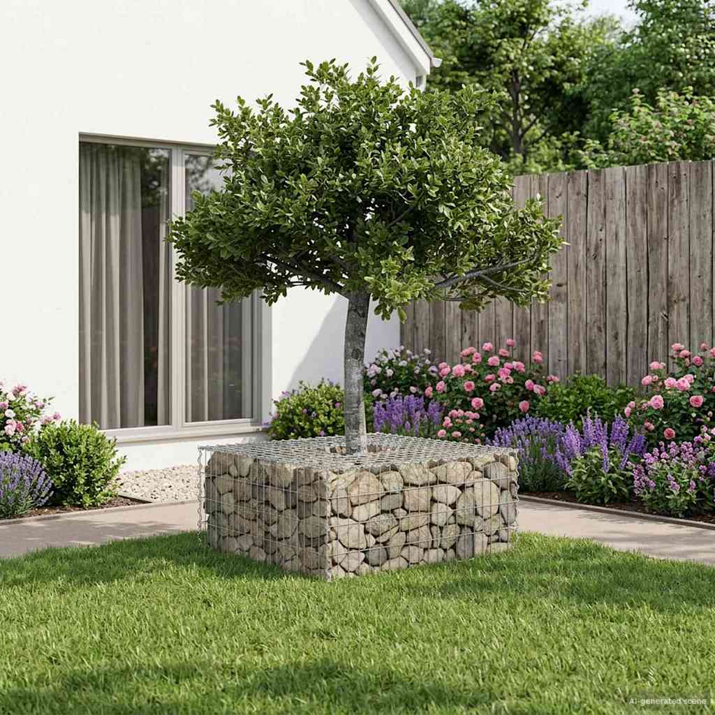 Gabion Kohotettu Peti Hopea