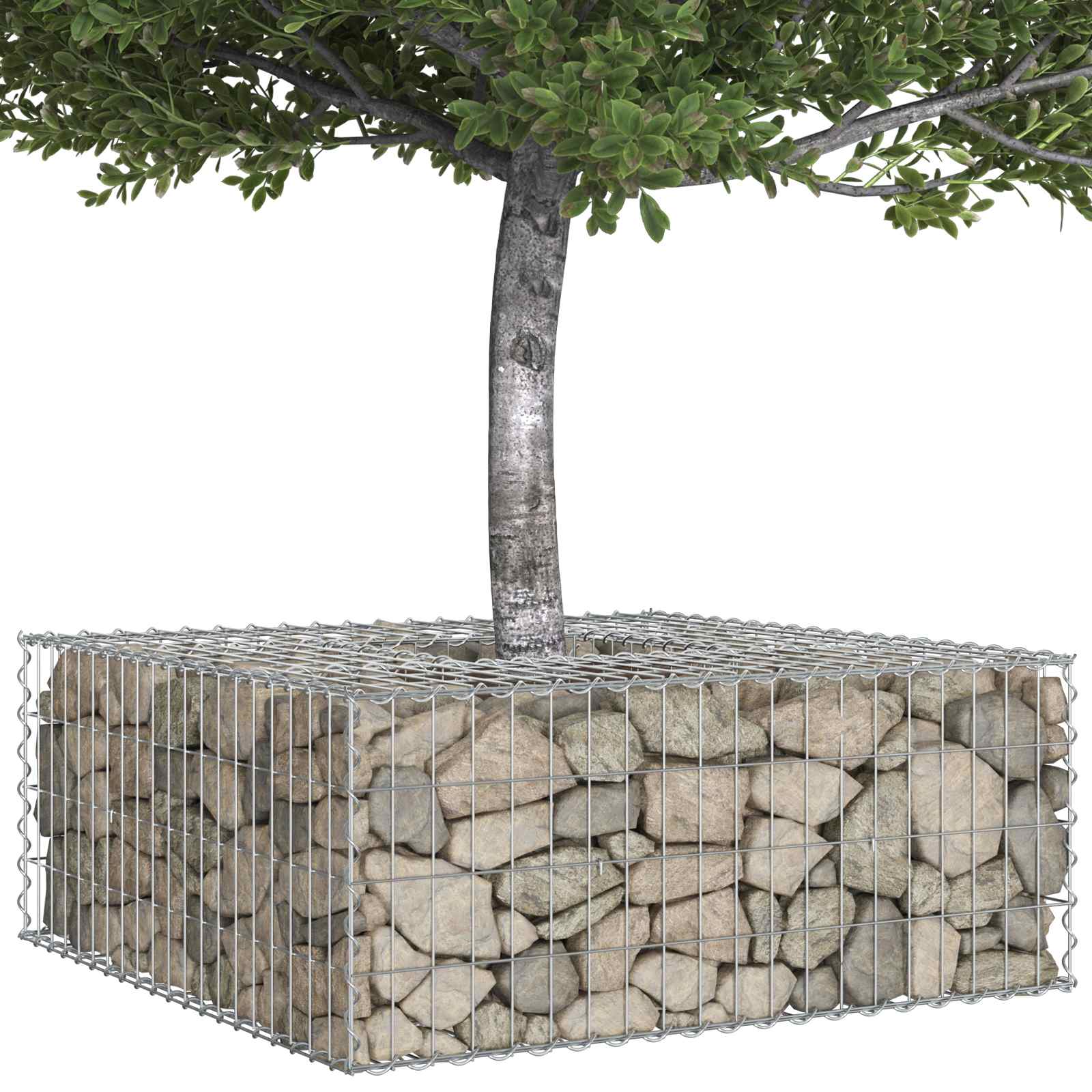 Gabion Kohotettu Peti Hopea