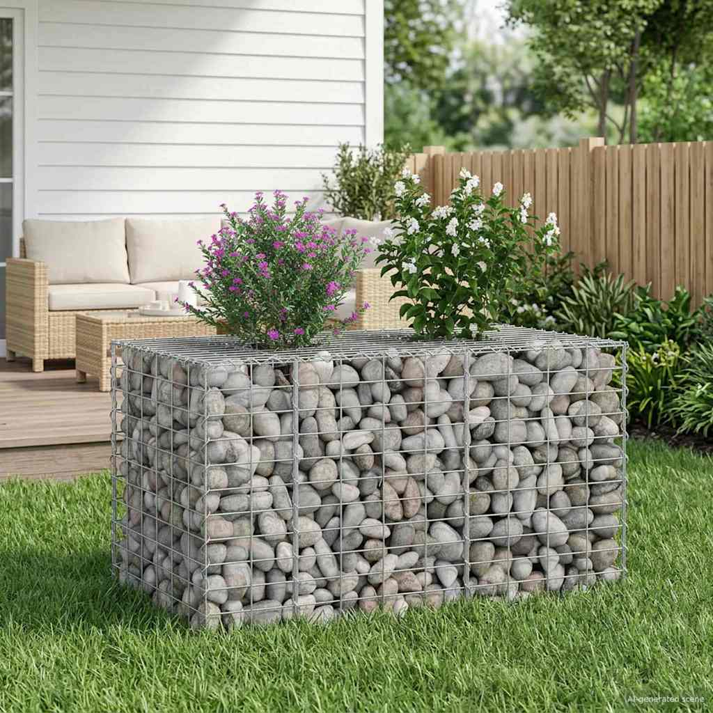 Gabion Kohotettu Peti Hopea