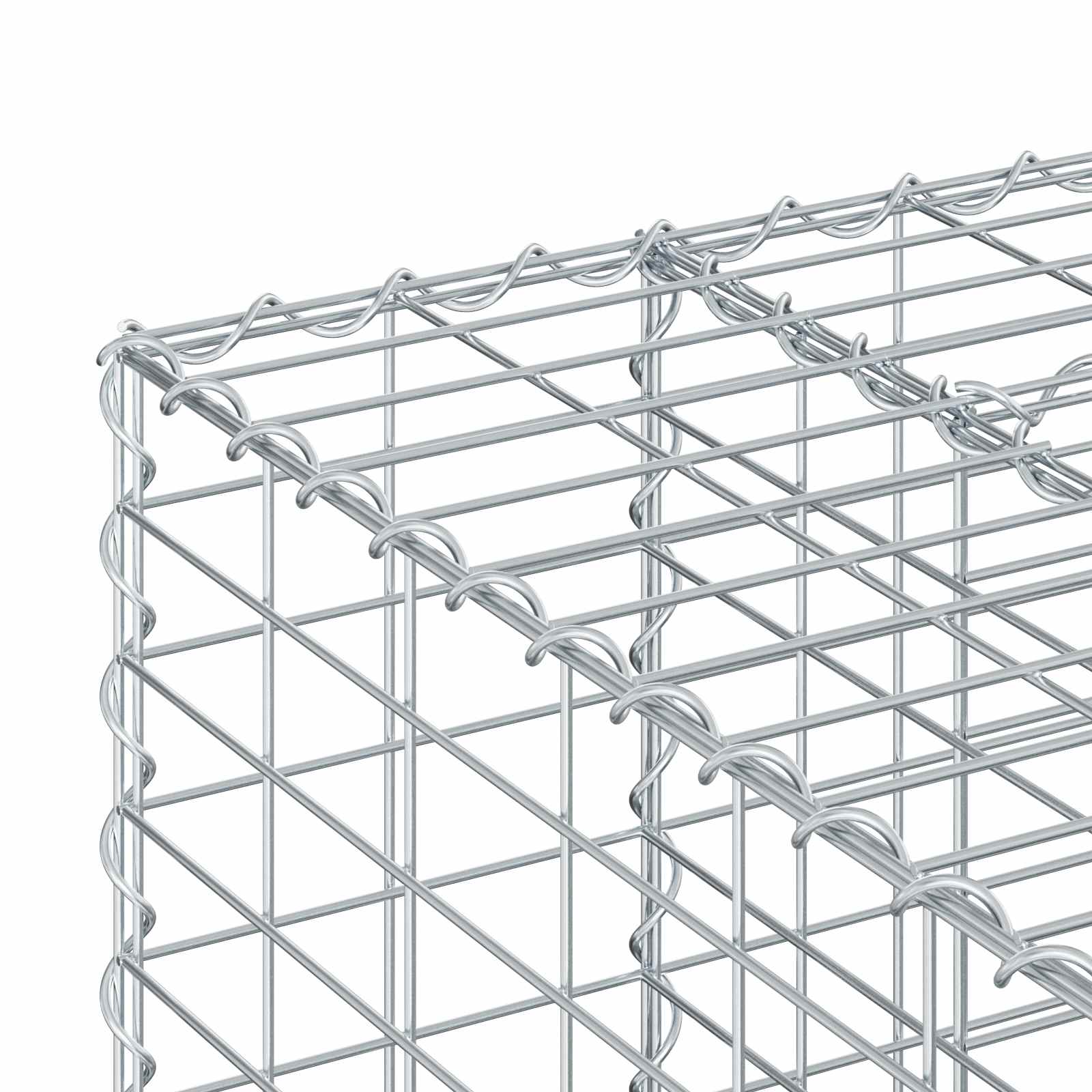 Gabion Kohotettu Peti Hopea