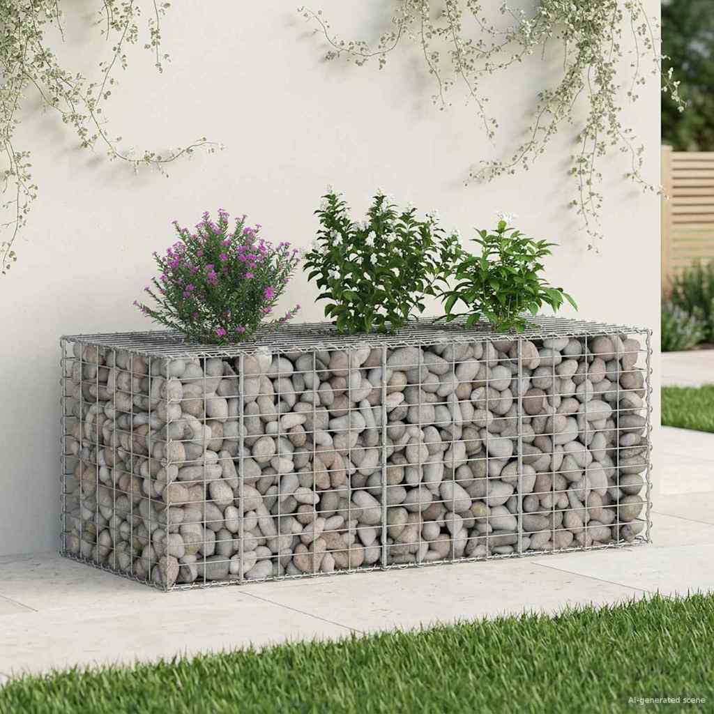 Gabion Kohotettu Peti Hopea