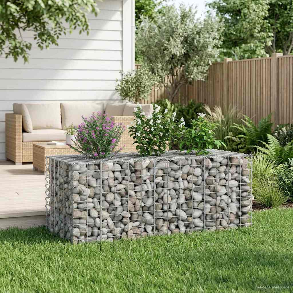 Gabion Kohotettu Peti Hopea