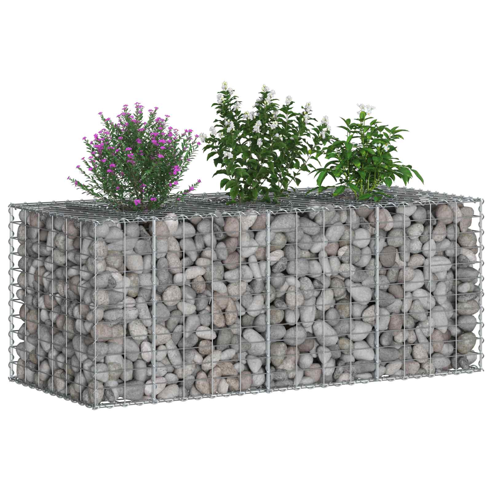 Gabion Kohotettu Peti Hopea