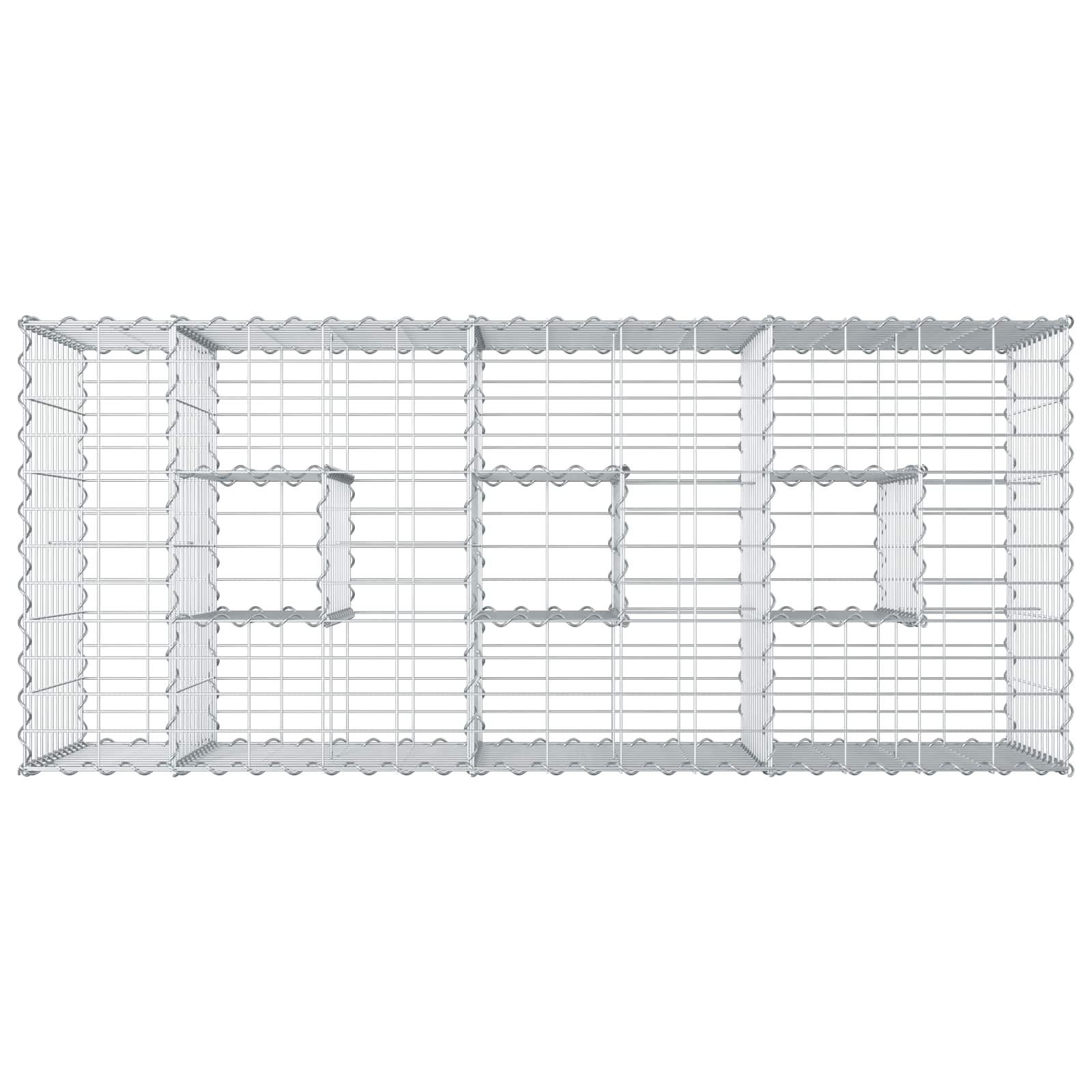 Gabion Kohotettu Peti Hopea