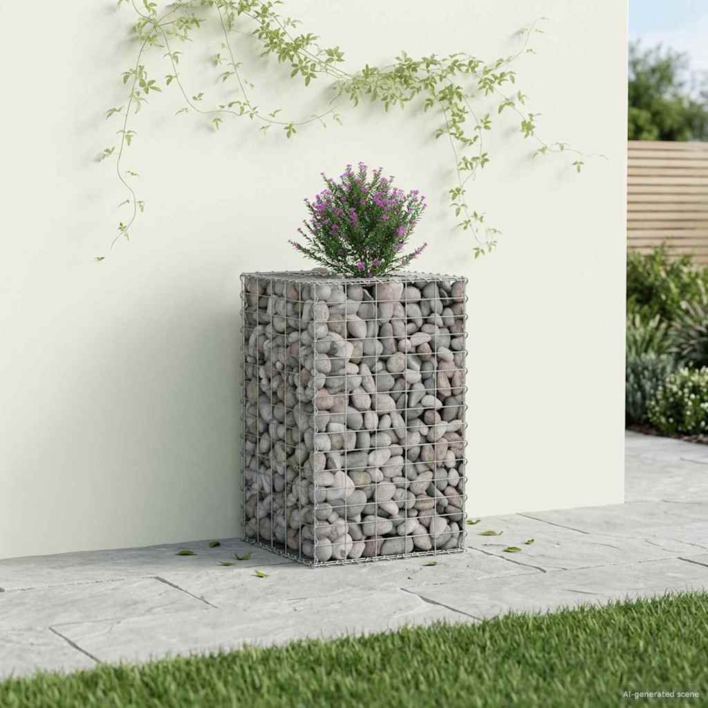 Gabion Kohotettu Peti Hopea