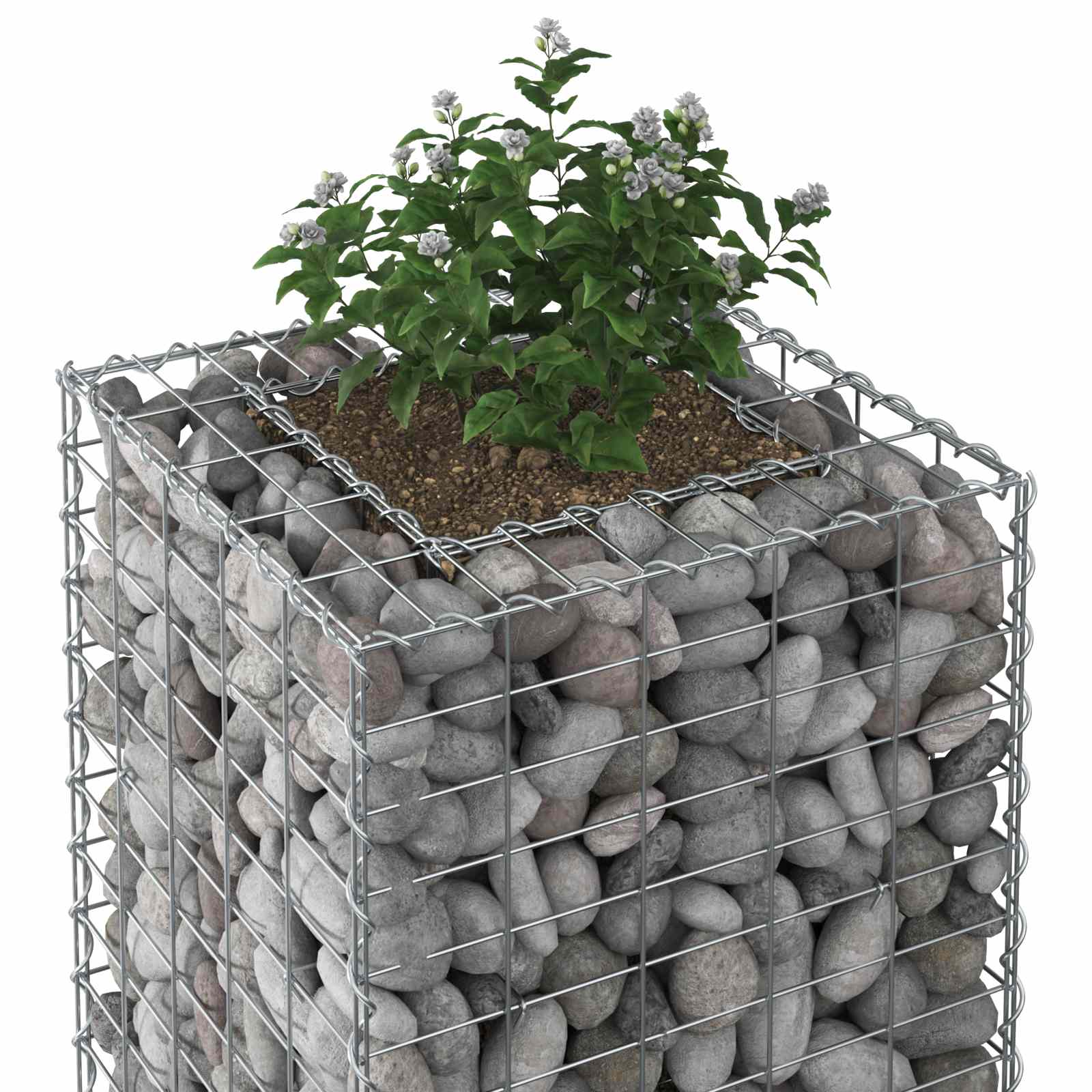 Gabion Kohotettu Peti Hopea