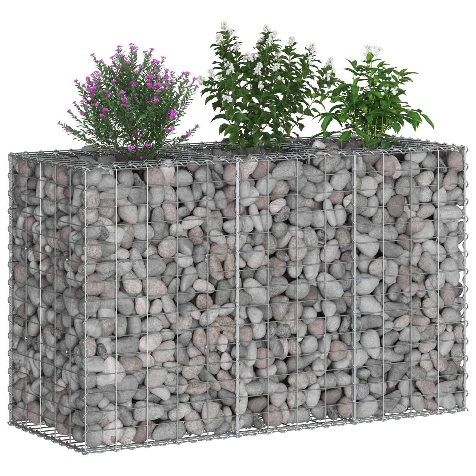 Gabion Kohotettu Peti Hopea