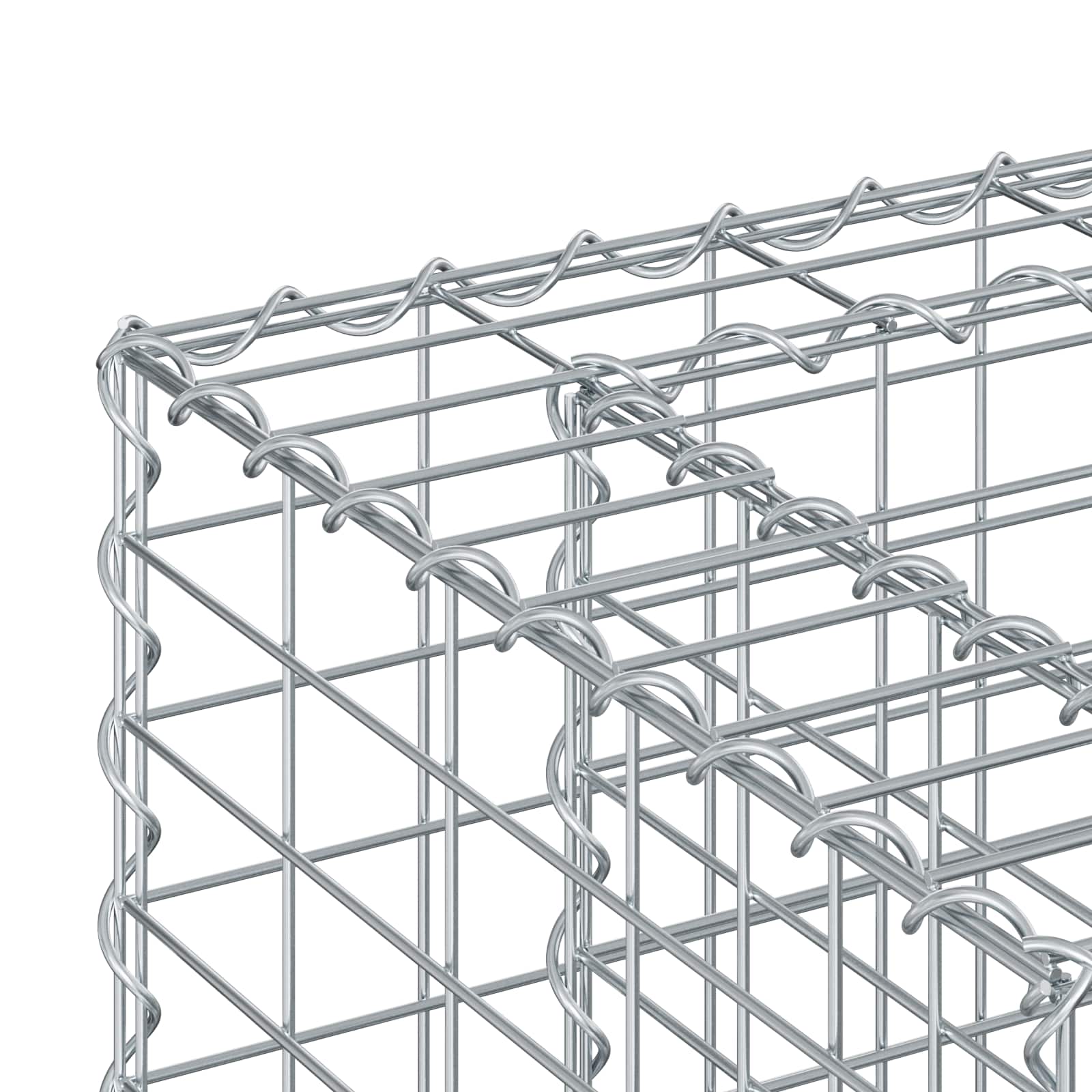 Gabion Kohotettu Peti Hopea