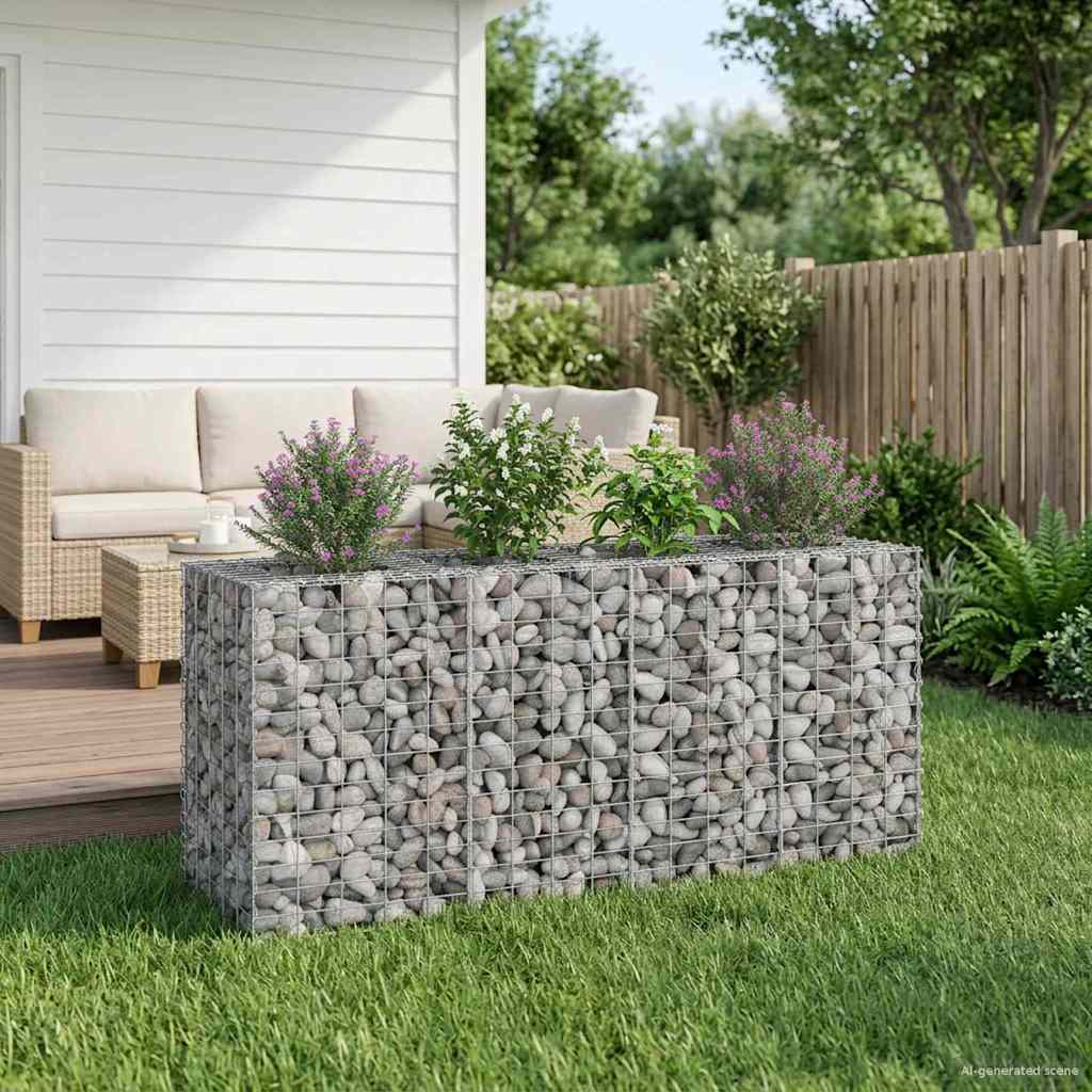 Gabion Kohotettu Peti Hopea