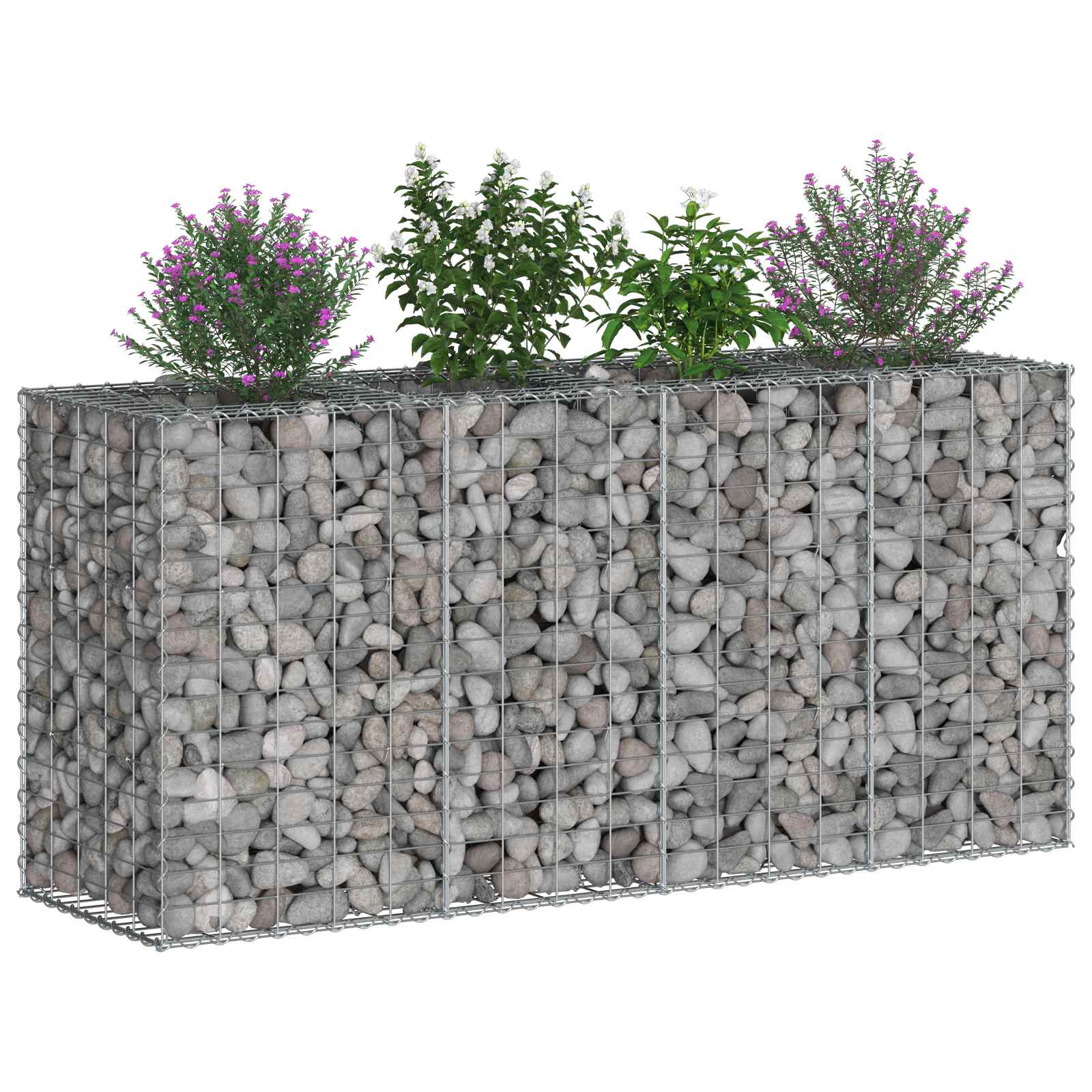 Gabion Kohotettu Peti Hopea