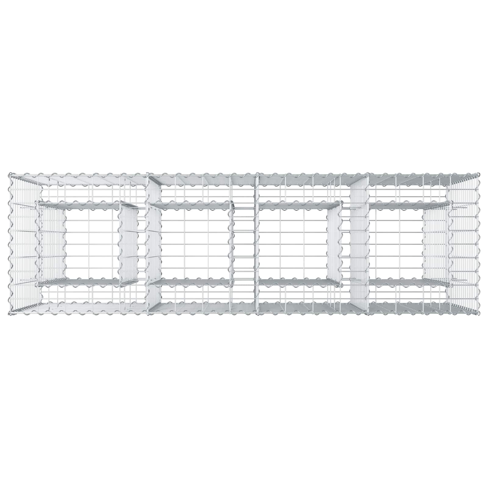 Gabion Kohotettu Peti Hopea