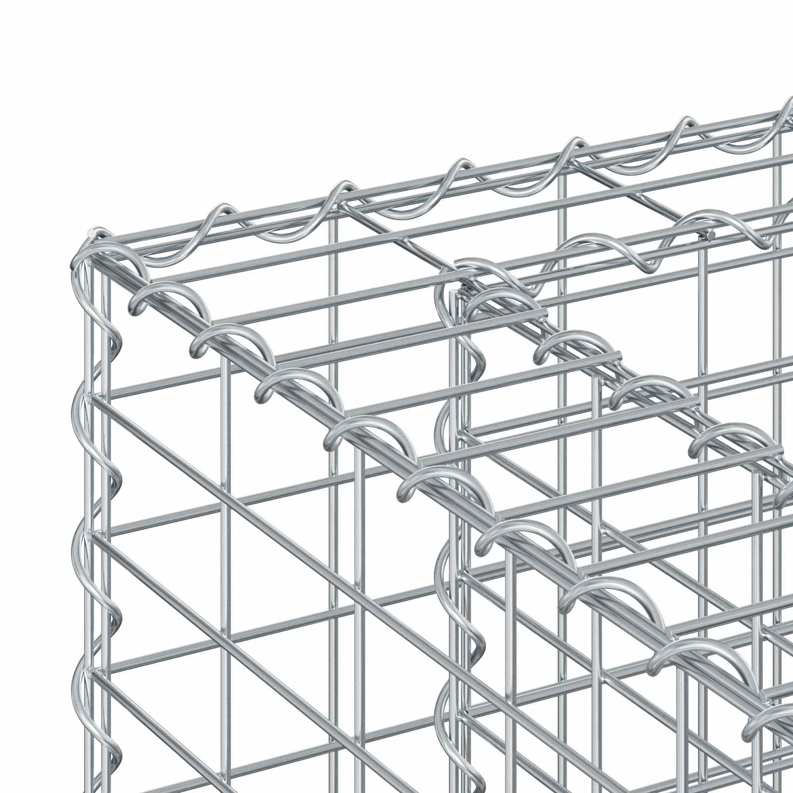 Gabion Kohotettu Peti Hopea