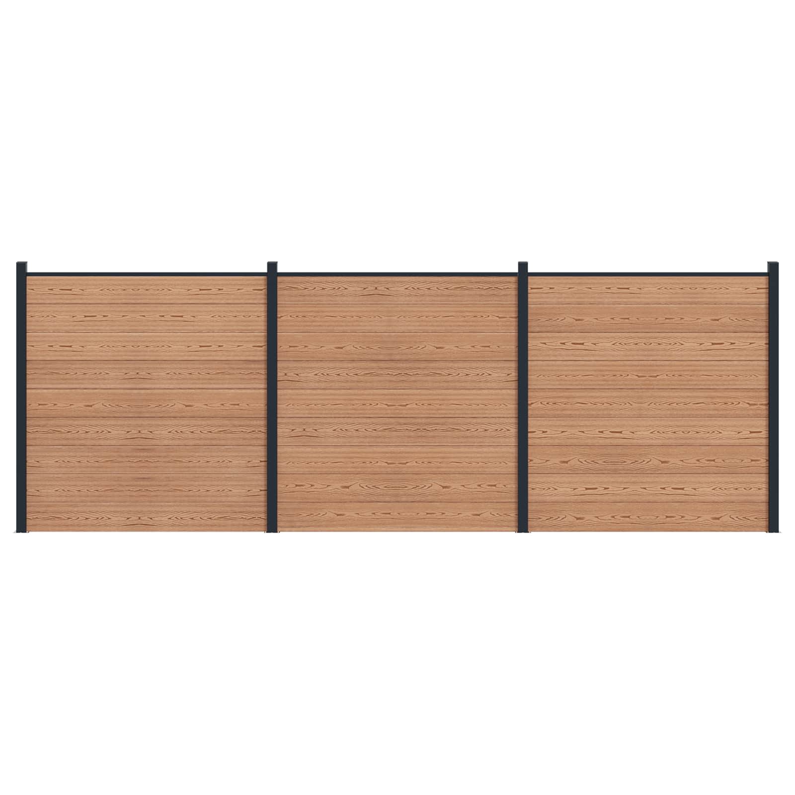 Aidat Setti 3 Pcs 526 X 186 Cm Wpc Ja Alumiini Ruskea