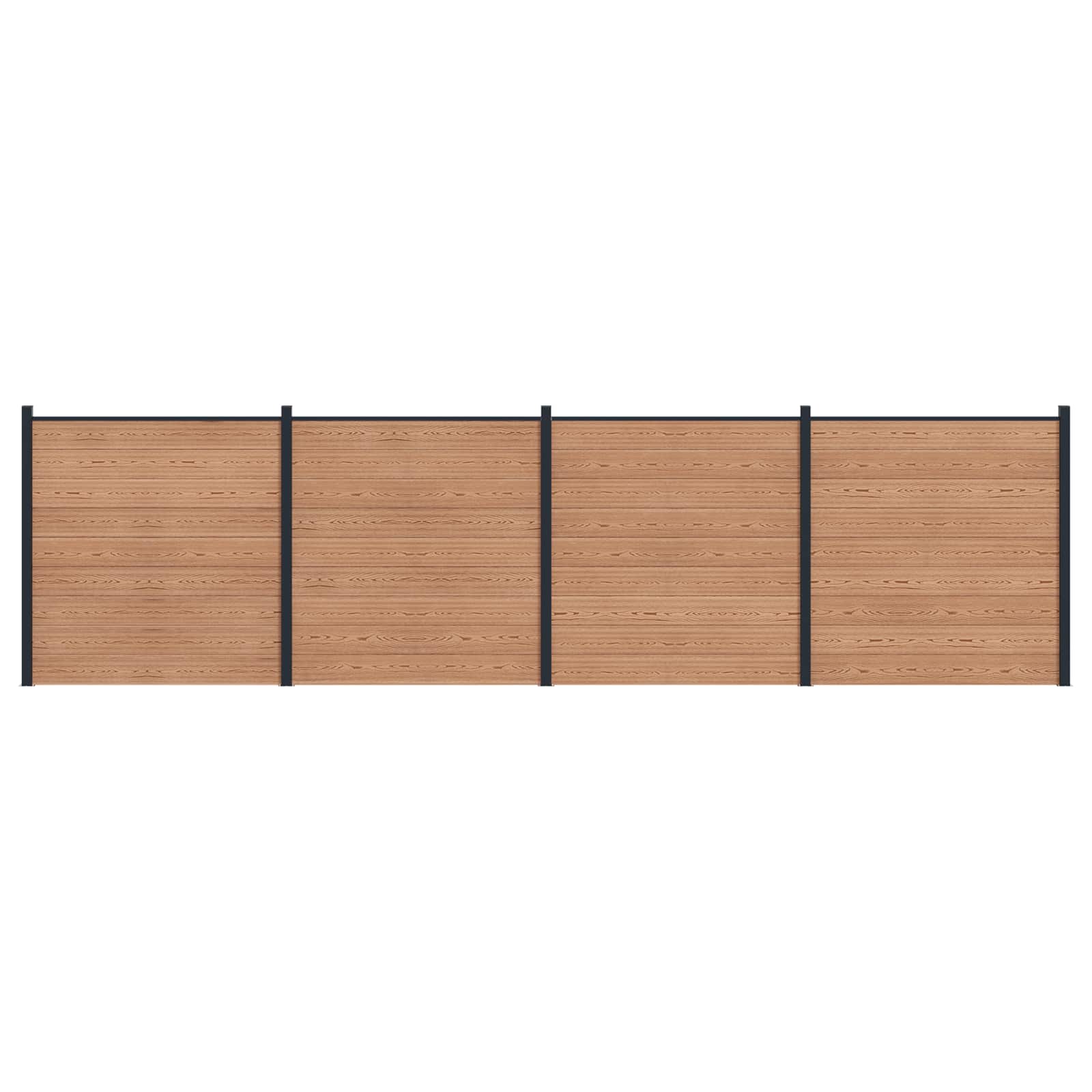 Aidat Setti 4 Pcs 699 X 186 Cm Wpc Ja Alumiini Ruskea