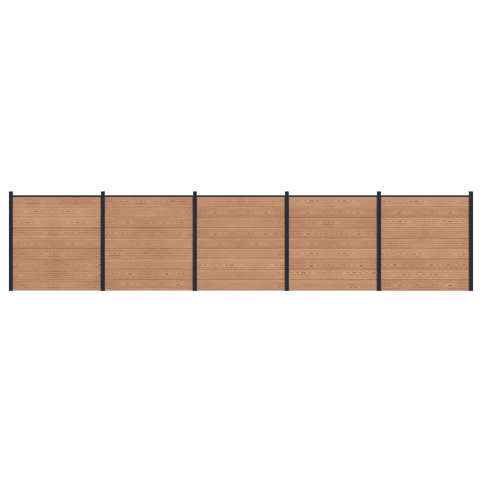 Aidat Setti 5 Pcs 872 X 186 Cm Wpc Ja Alumiini Ruskea