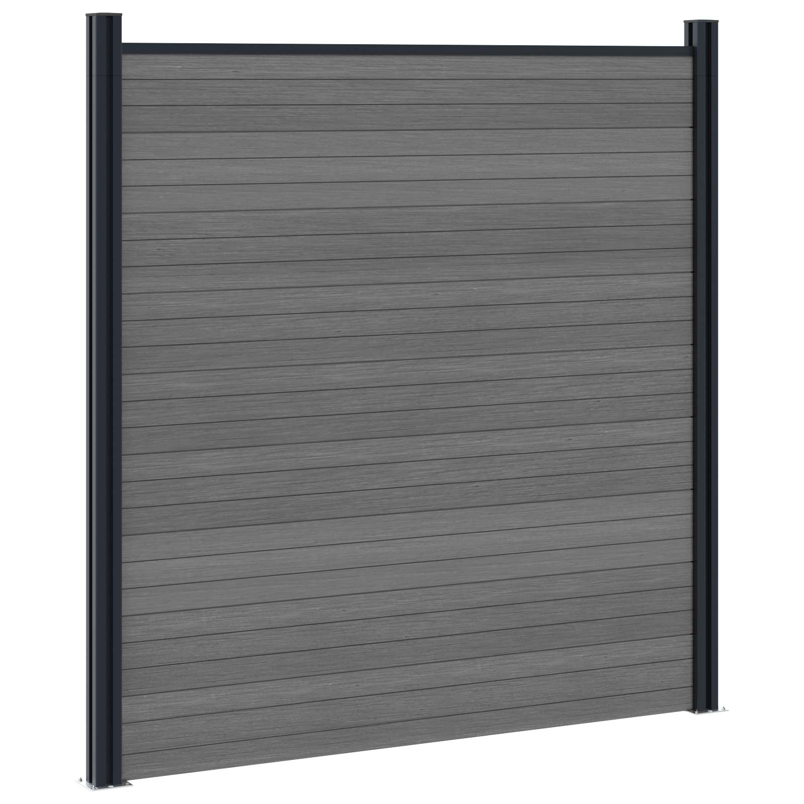 Aidat Setti 7 Pcs 1218 X 186 Cm Wpc Ja Alumiini Harmaa