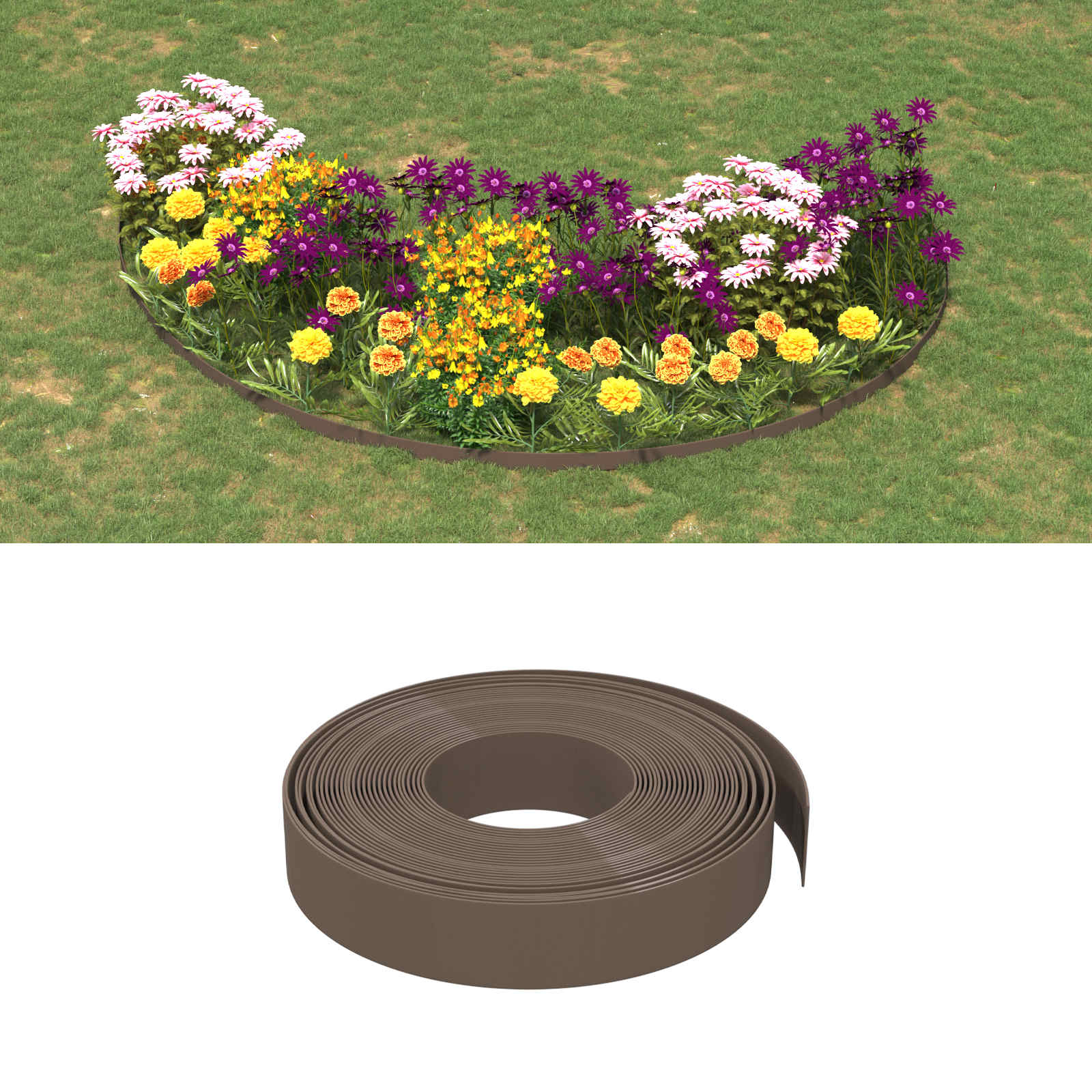 Puutarhareunus 4 Kpl 10 M 15 Cm Polyeteeni