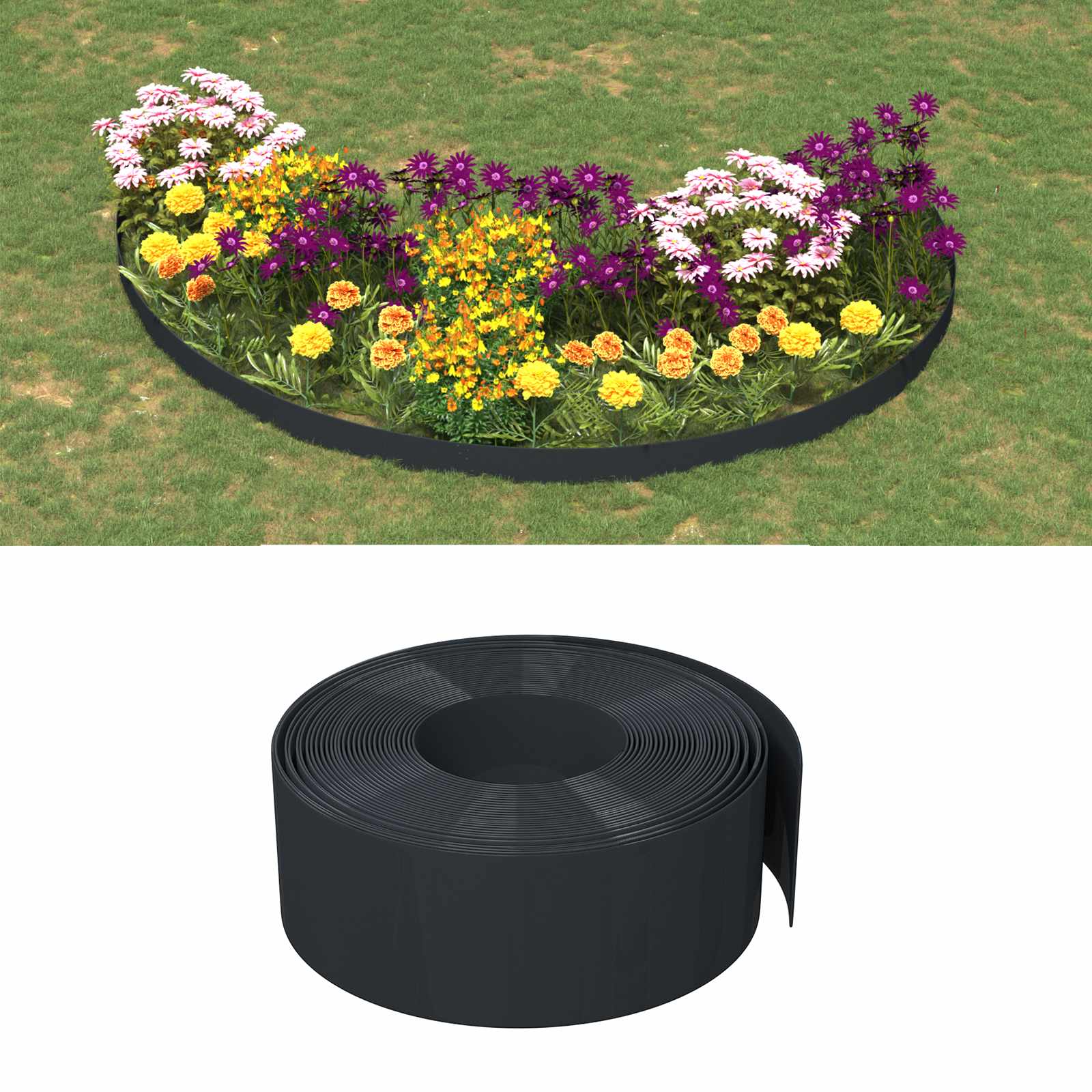 Puutarhareunus 4 Kpl 10 M 15 Cm Polyeteeni