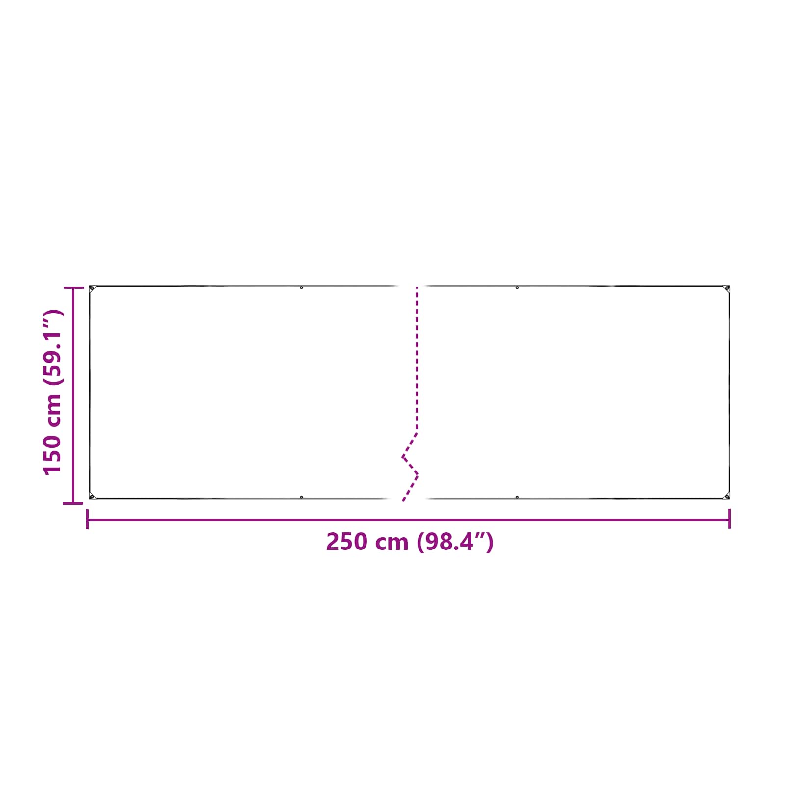 Suojakankaat Läpinäkyvä 2,5 X 1,5 M Pe