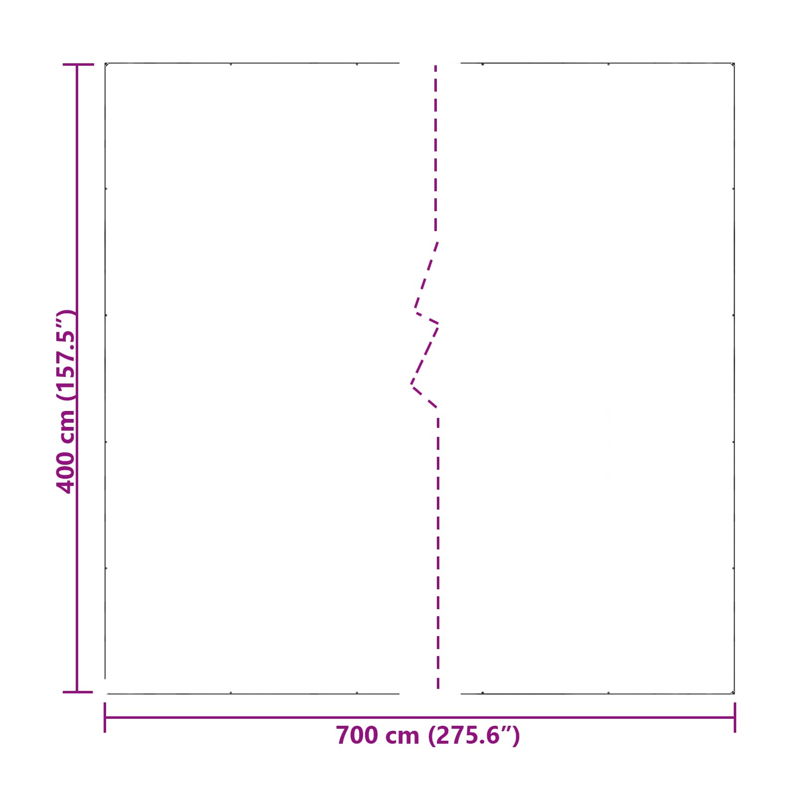 Suojakankaat Läpinäkyvä 7 X 4 M Pe