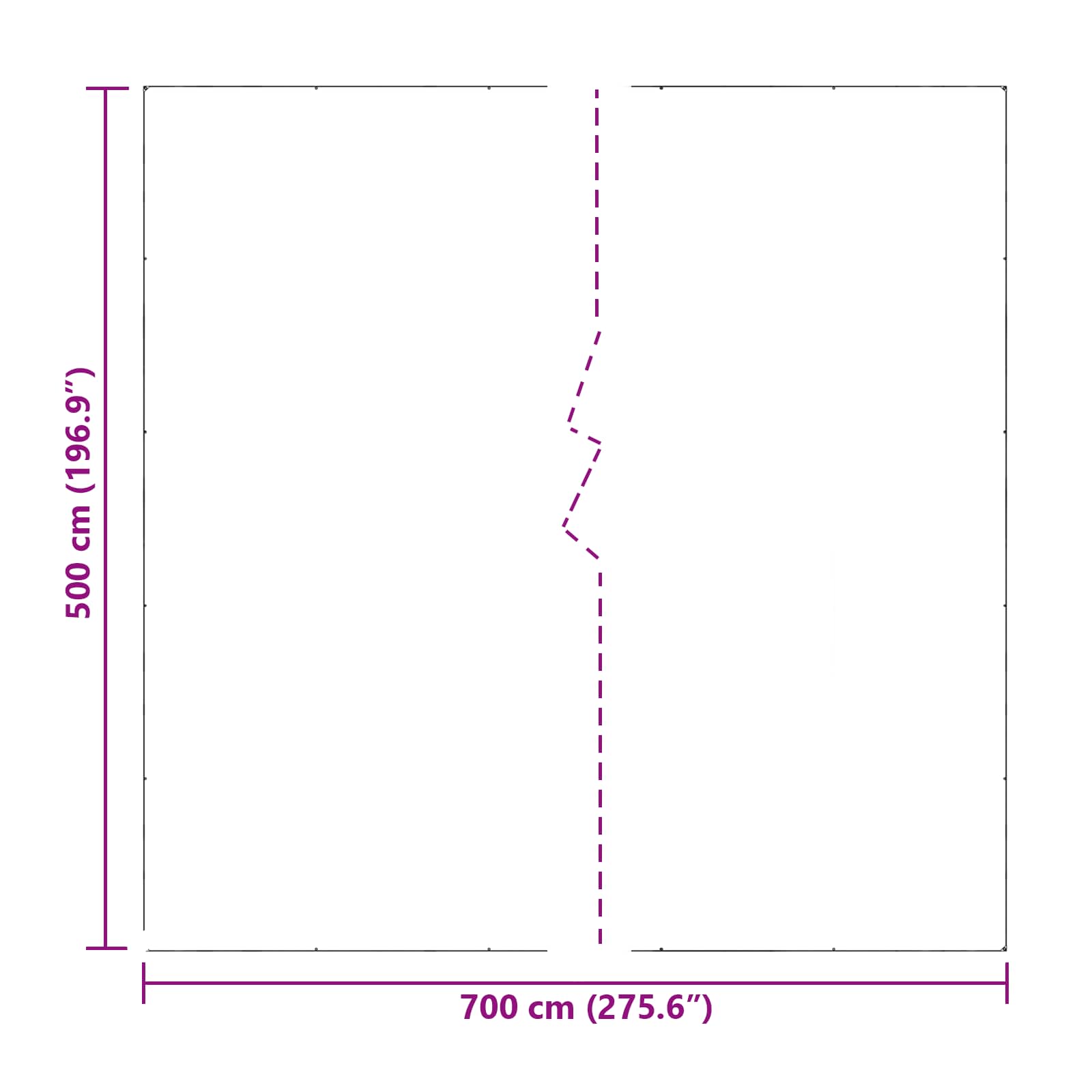 Suojakankaat Läpinäkyvä 7 X 5 M Pe