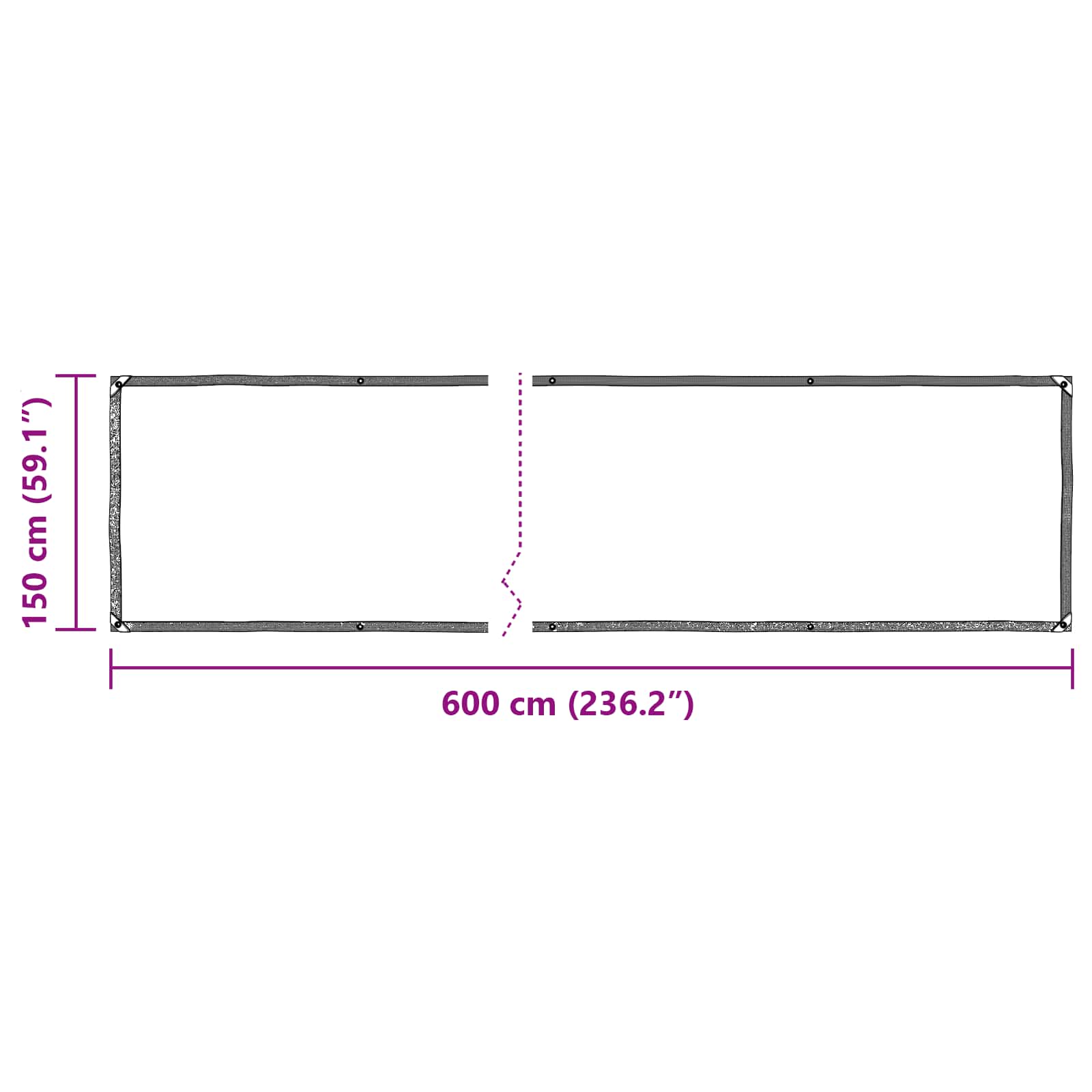 Suojakankaat Läpinäkyvä 6 X 1,5 M Pe