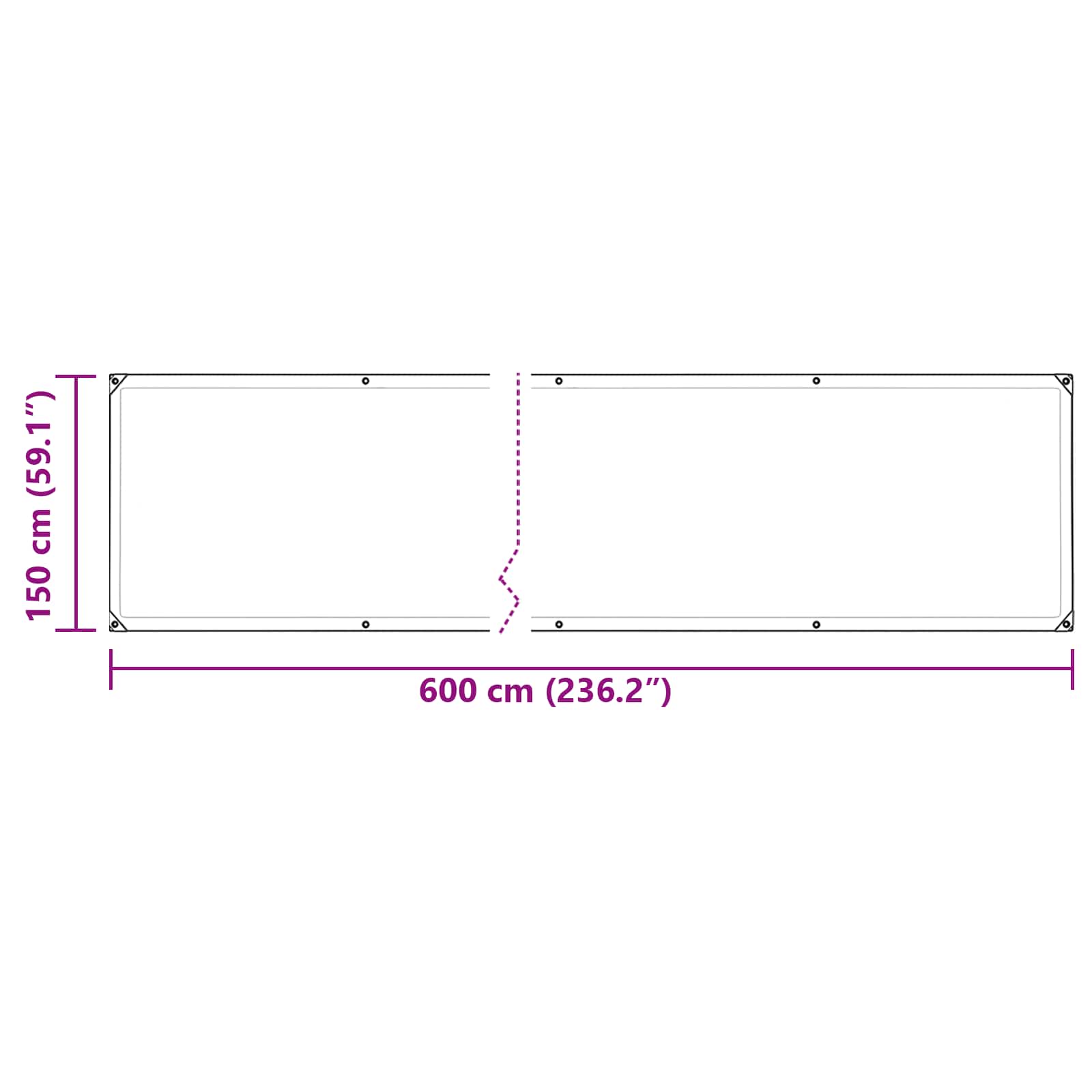Suojakankaat 350 Gsm Läpinäkyvä 6 X 1,5 M Polyvinyylikloridi