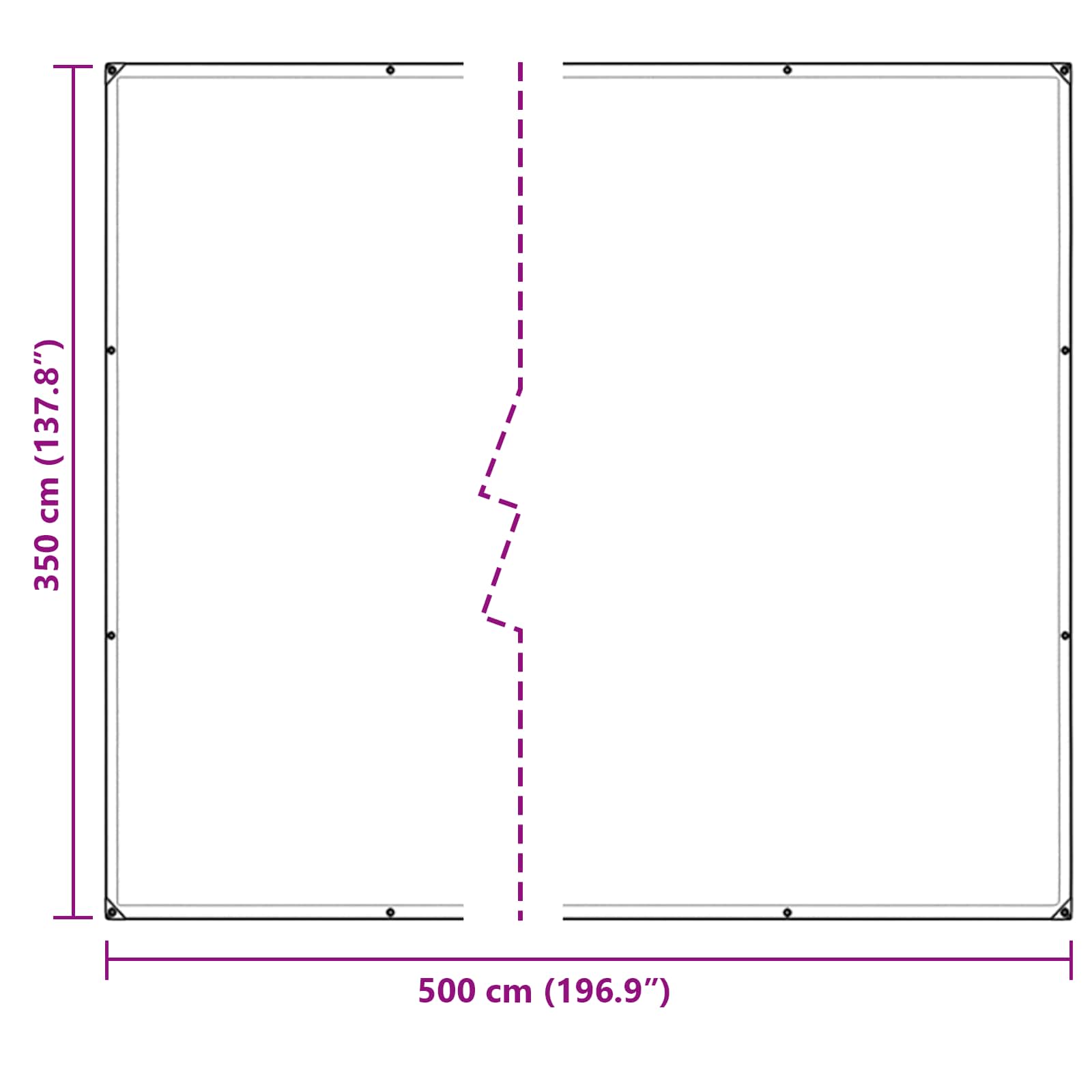 Suojakankaat 350 Gsm Läpinäkyvä 5 × 3,5 M Polyvinyylikloridi