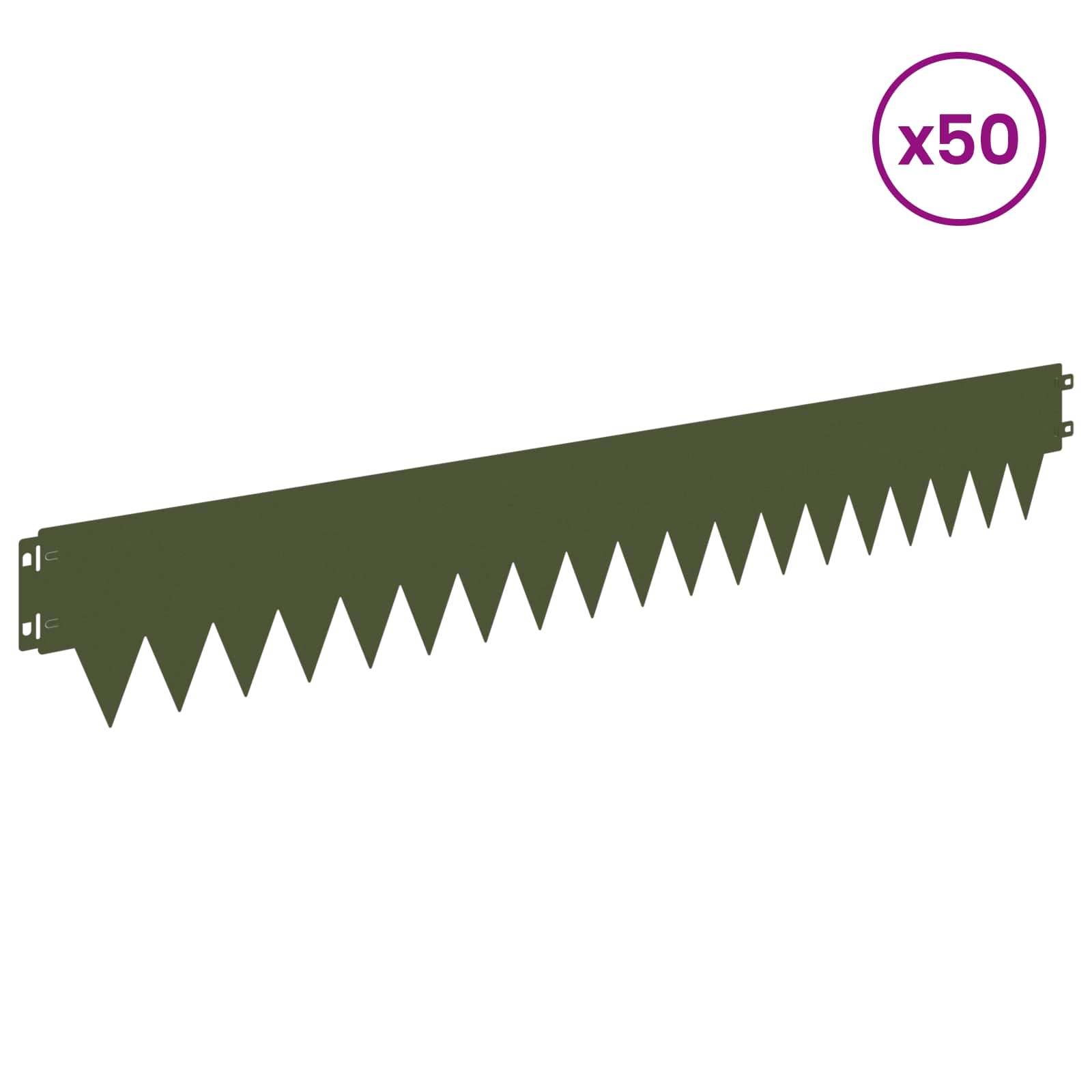 Nurmireunus 50 Pcs 103 X 15 Cm Metalli Oliivinvihreä