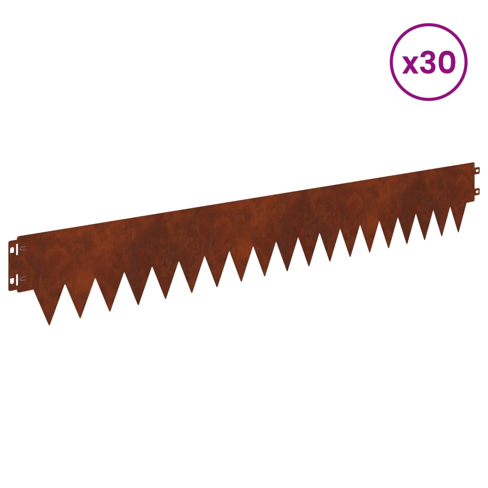 Nurmireunus 30 Pcs 103 X 15 Cm Metalli Ruosteinen