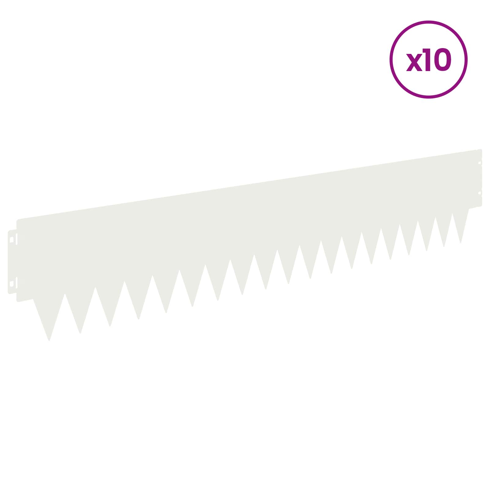 Nurmireunus 10 Pcs 103 X 20 Cm Metalli Valkoinen