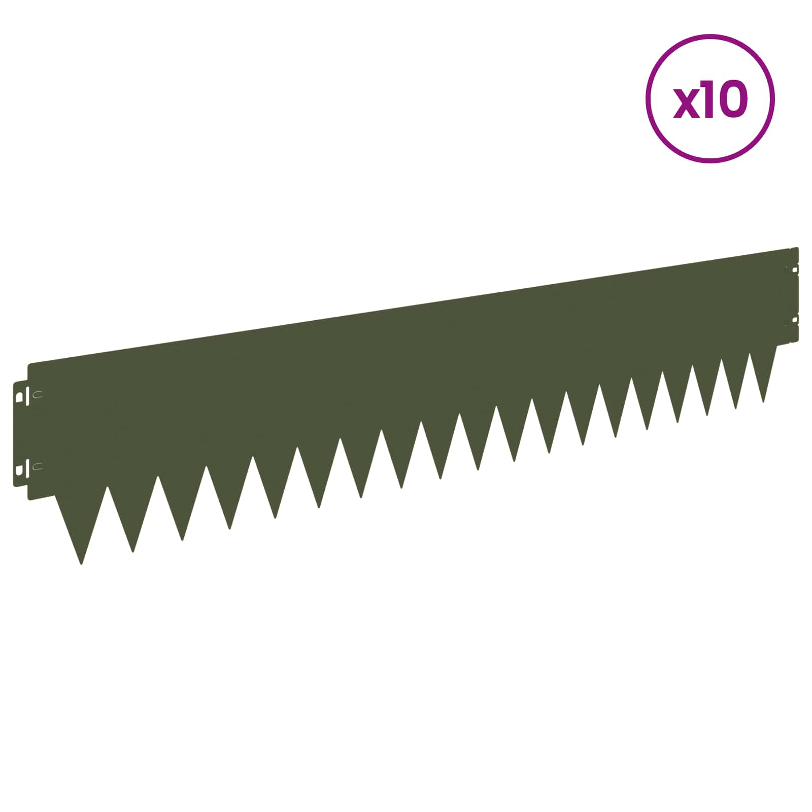 Nurmireunus 10 Pcs 103 X 20 Cm Metalli Oliivinvihreä