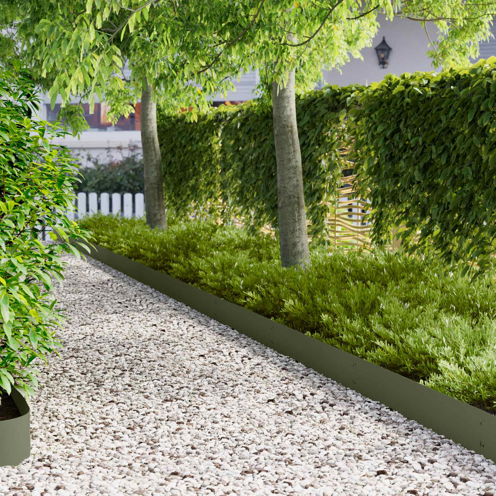 Nurmireunus 30 Pcs 103 X 20 Cm Metalli Oliivinvihreä