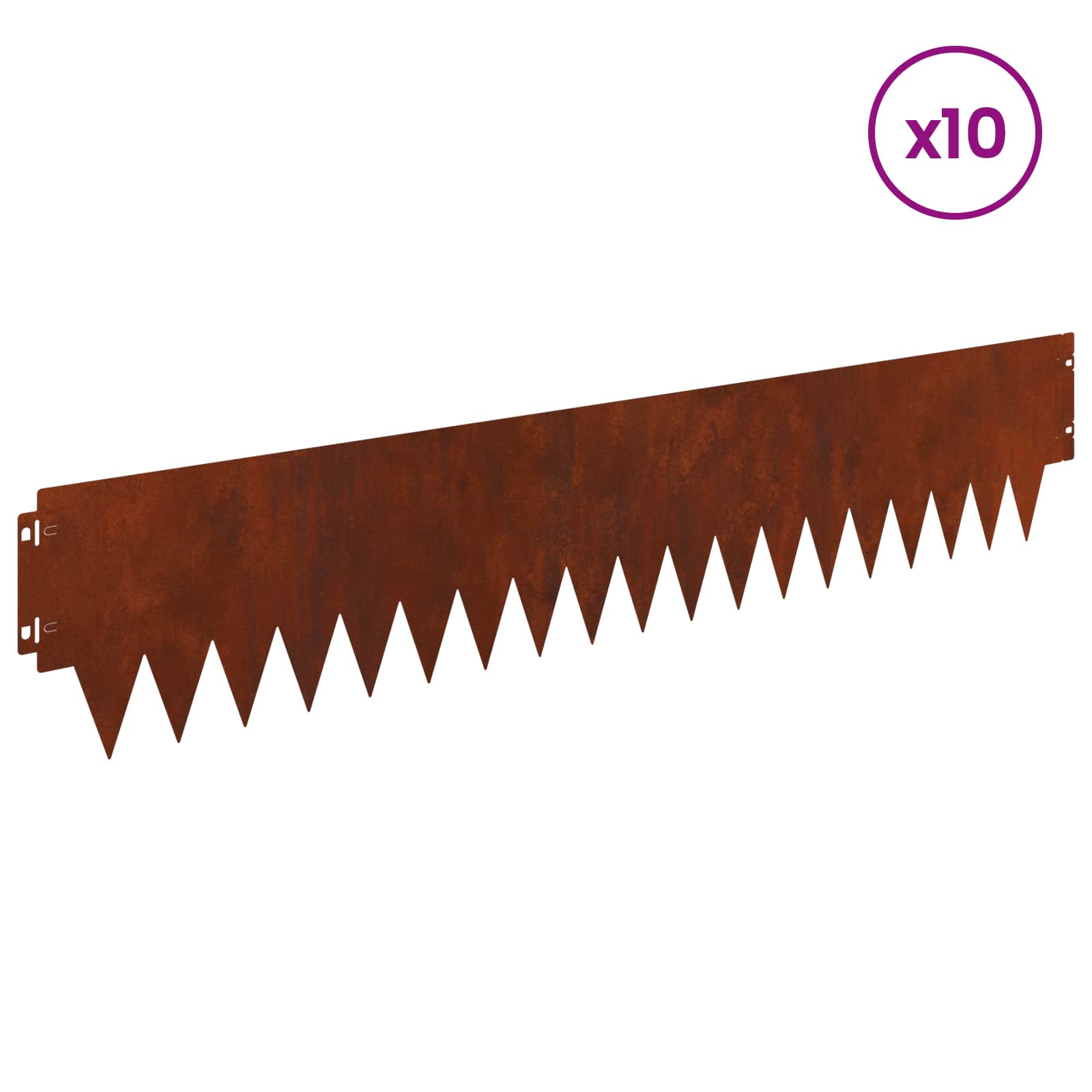 Nurmireunus 10 Pcs 103 X 20 Cm Metalli Ruosteinen