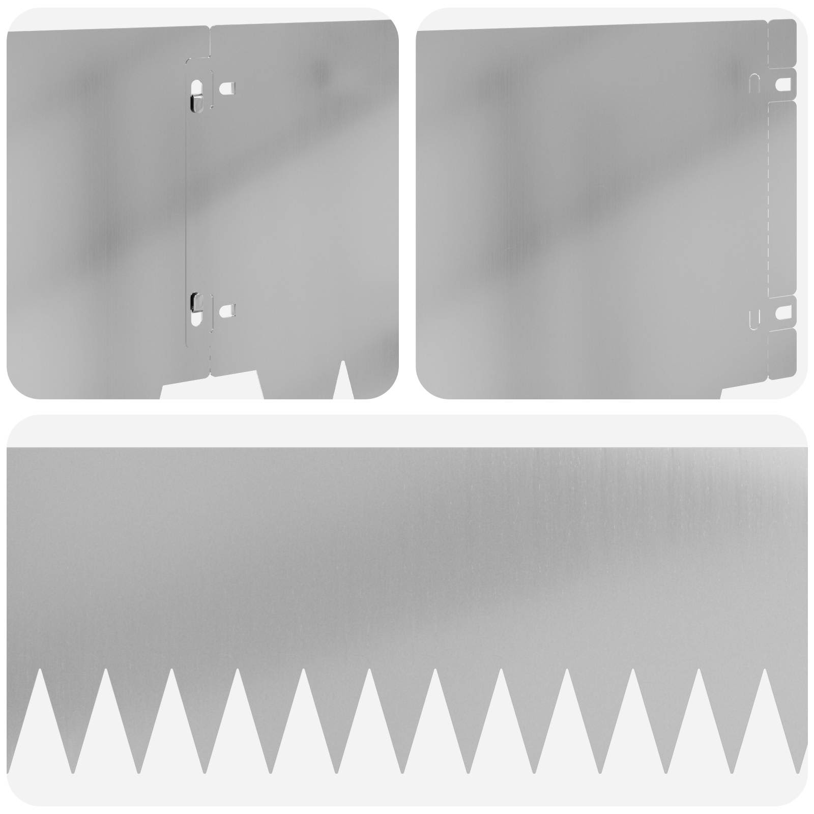 Nurmireunus 30 Pcs 103 X 25 Cm Metalli Hopea