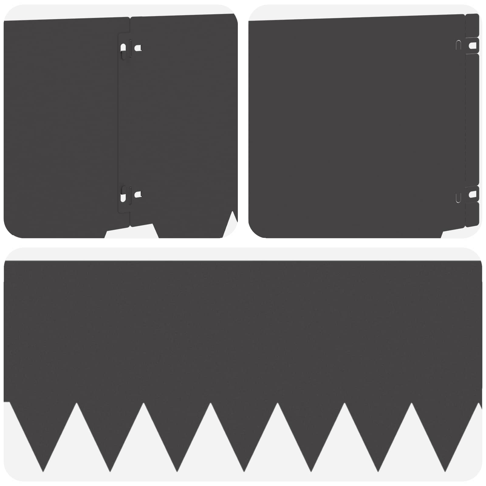 Nurmireunus 10 Pcs 103 X 30 Cm Metalli Musta