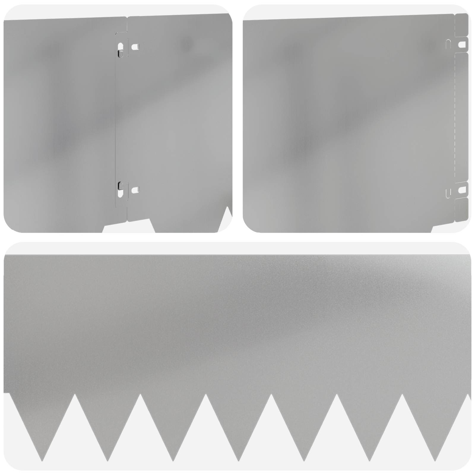 Nurmireunus 10 Pcs 103 X 30 Cm Metalli Hopea