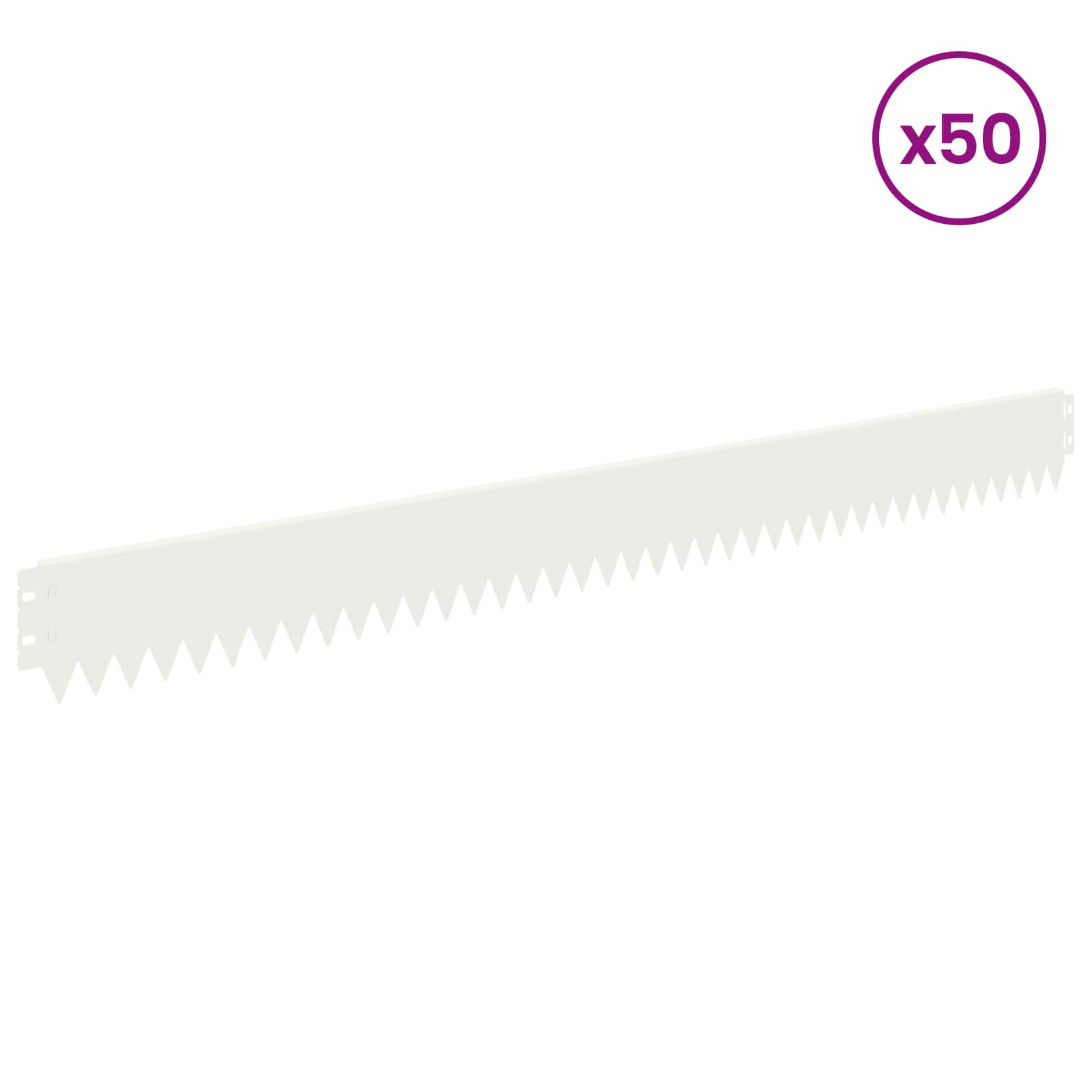 Nurmireunus 50 Pcs 103 X 10 Cm Teräs Valkoinen