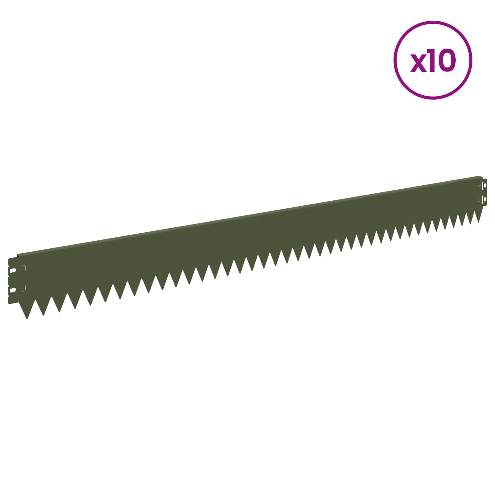 Nurmireunus 10 Pcs 103 X 10 Cm Teräs Oliivinvihreä