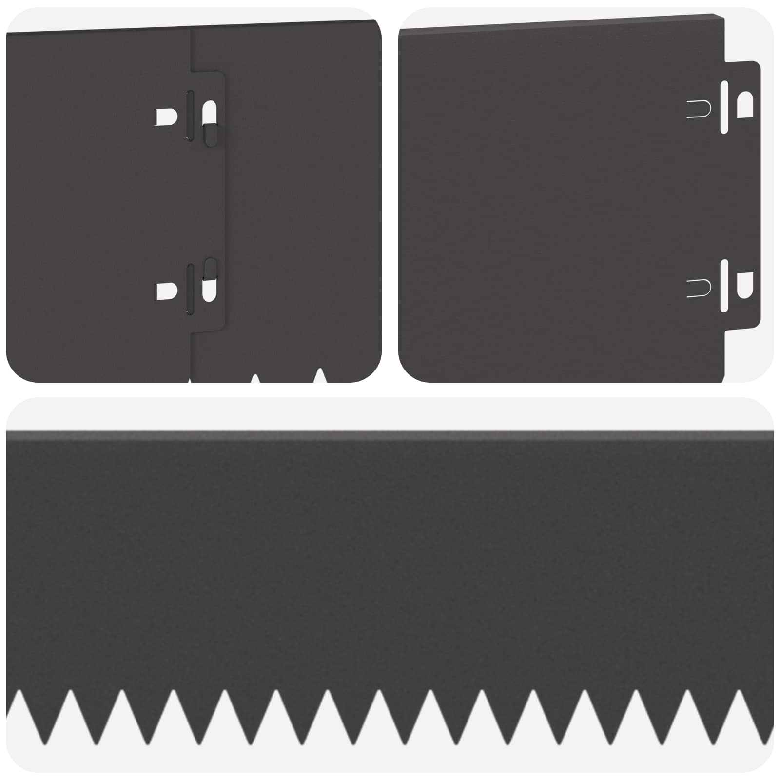 Nurmireunus 30 Pcs 103 X 15 Cm Teräs Musta
