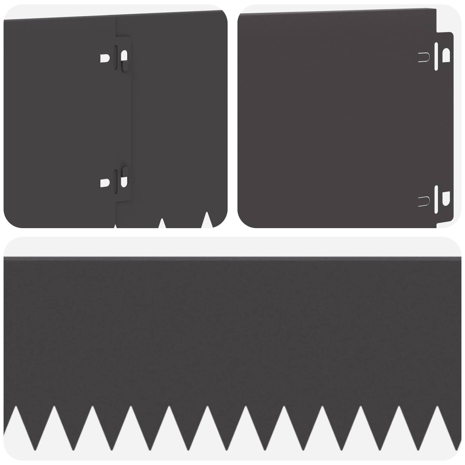 Nurmireunus 30 Pcs 103 X 20 Cm Teräs Musta