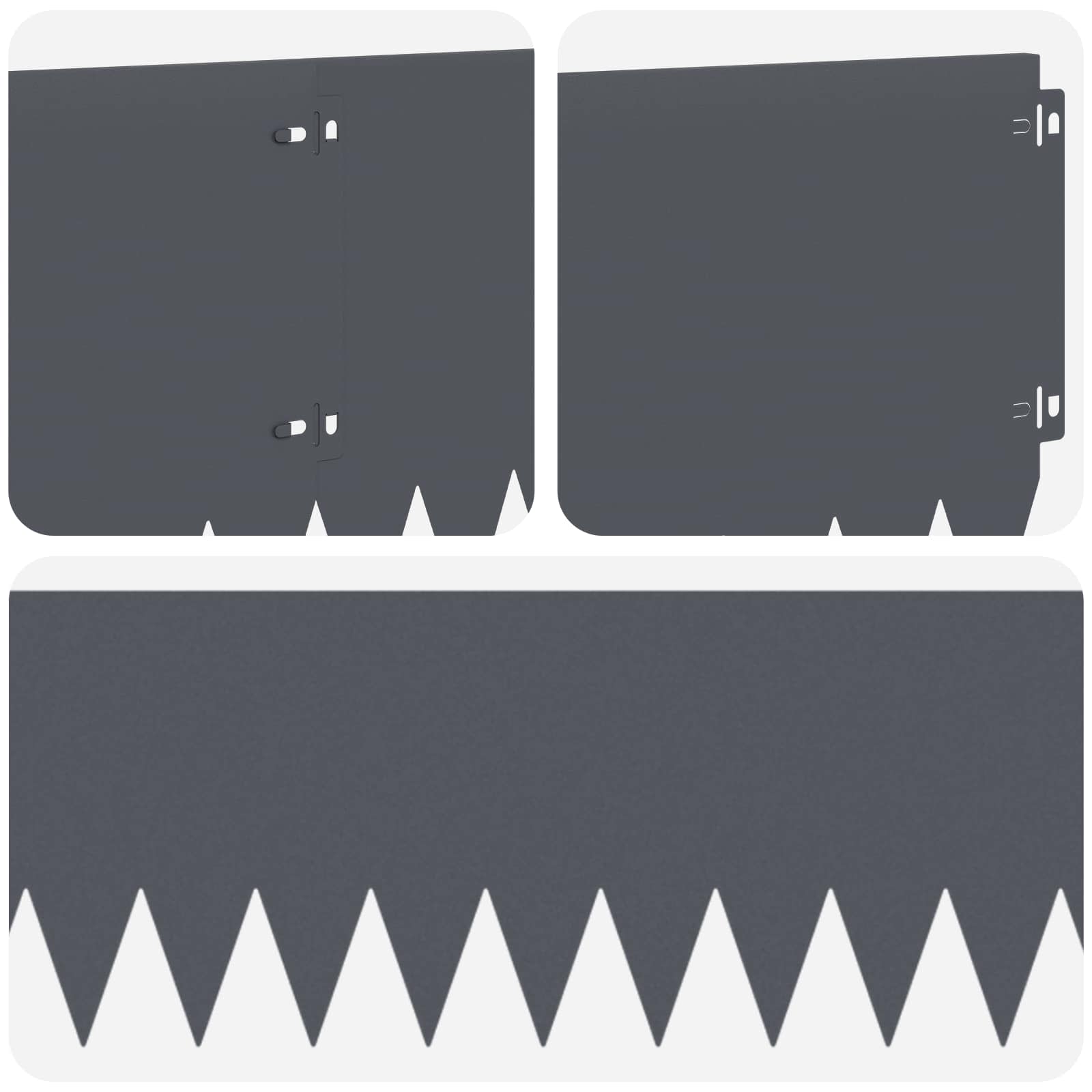 Nurmireunus 10 Pcs 103 X 25 Cm Teräs Antrasiitti