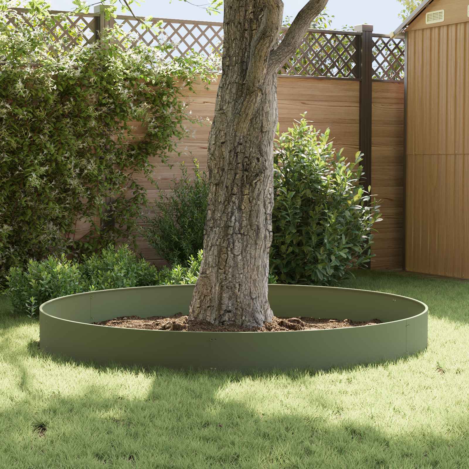Nurmireunus 20 Pcs 103 X 30 Cm Teräs Oliivinvihreä