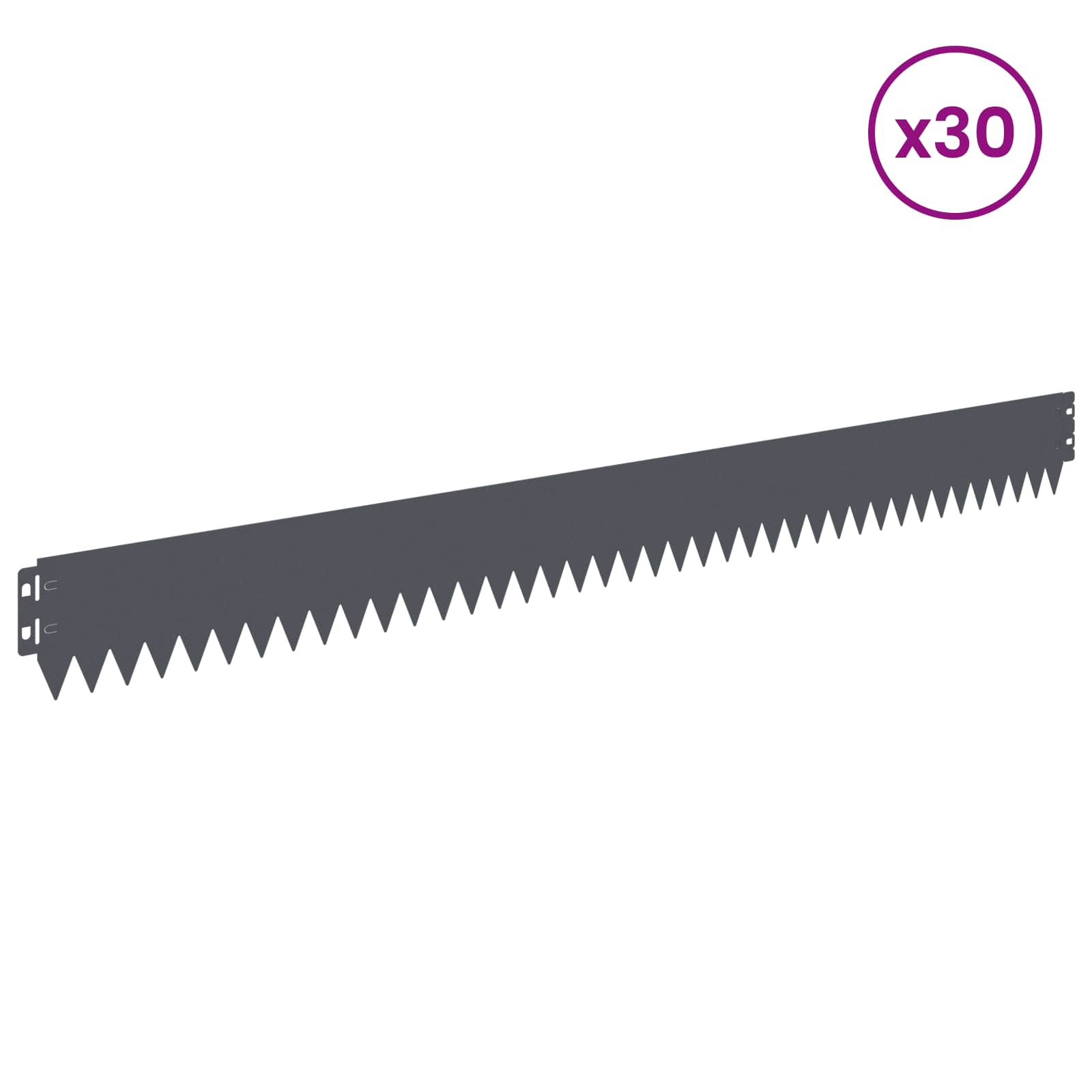 Nurmireunus 30 Pcs 103 X 10 Cm Teräs Antrasiitti